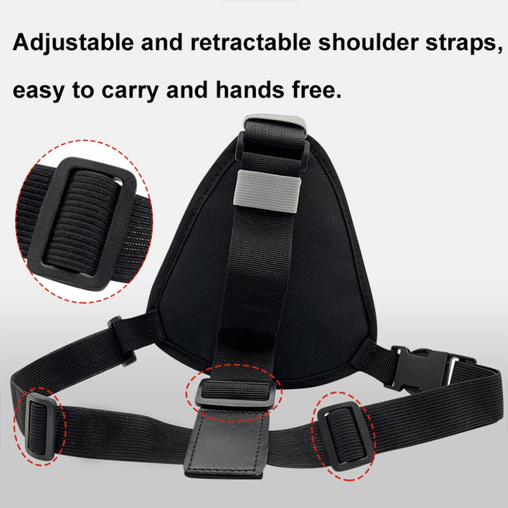 Lseng Radio Chest Harness Shoulder Radio Holster Chest Pack Adjustable Single Radio Pouch Two-Way Radio Holster For Motorola Ret