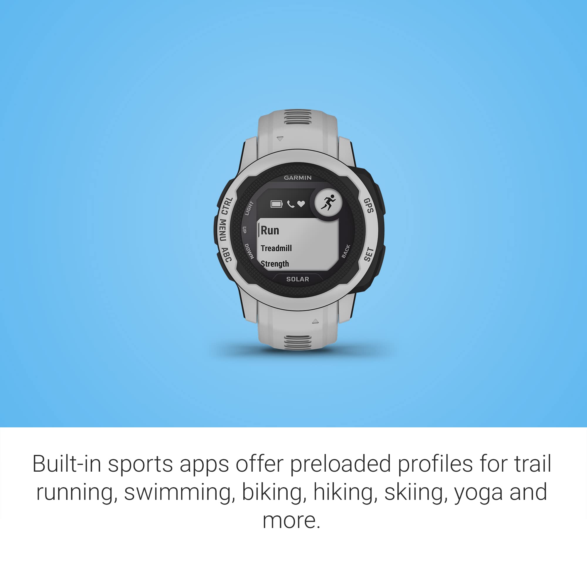 Garmin Instinct 2S Solar, Smaller-Sized Gps Outdoor Watch, Solar Charging Capabilities, Multi-Gnss Support, Tracback Routing, Mi