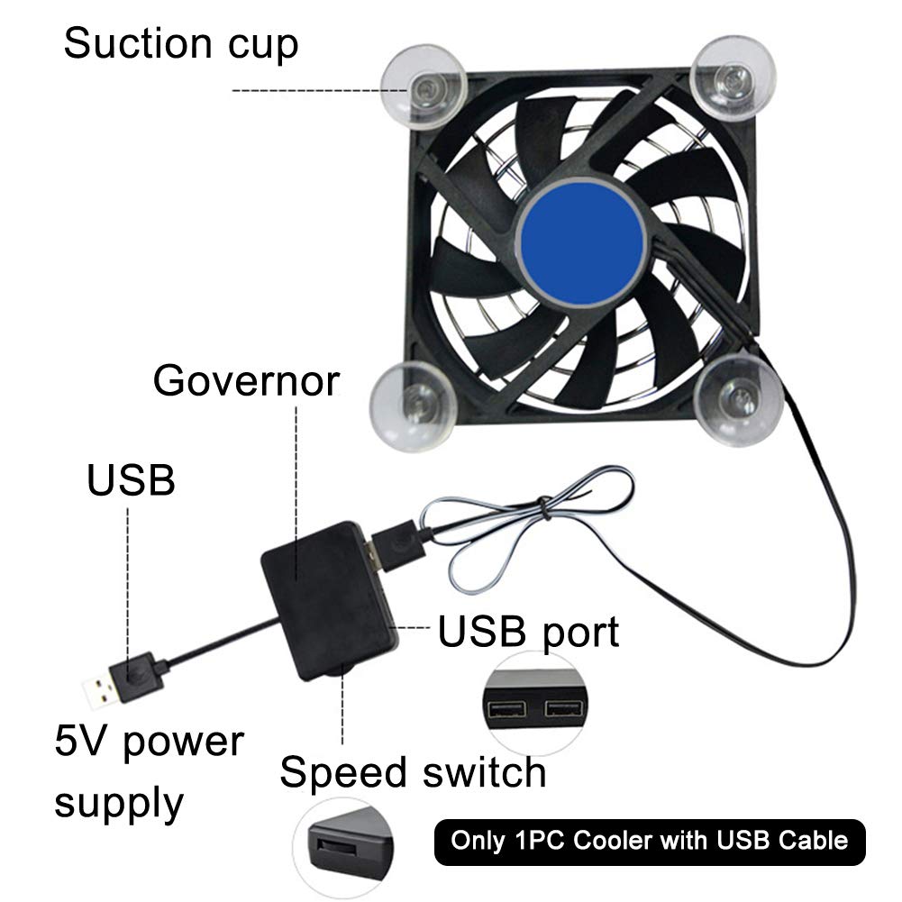 Yuhoo Portable Cell Phone Cooler, Stickable Usb Cooling Pad For Cellphone, Compact Fan Holder Phone Cooler, Universal Cooling Fa