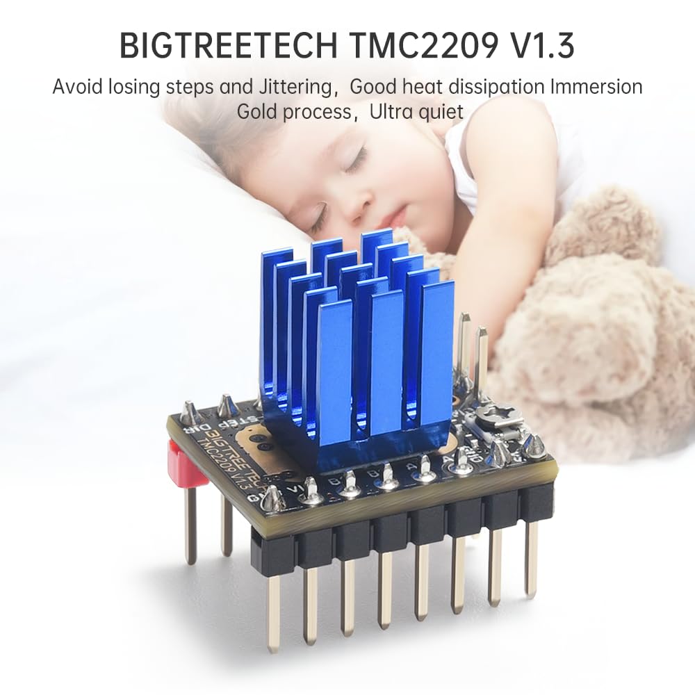 Bigtreetech Direct 6Pcs Tmc2209 V1.3 Stepper Motor Driver 2.8A Uart Ultra Silent Stepsticks Supports Step/Dir Mode For Octopus V