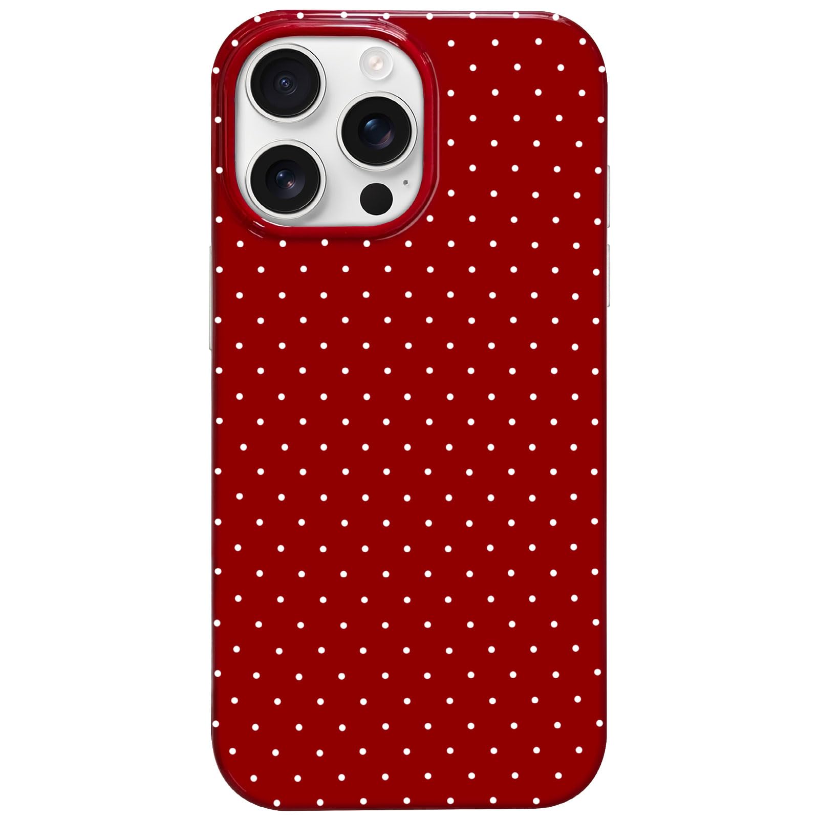 Hython for iPhone 13 Pro Case Cute Polka Dot Aesthetic Design Simple Cover 6.1, Thin Slim Anti-Scratch Soft TPU Bumper Shockproo