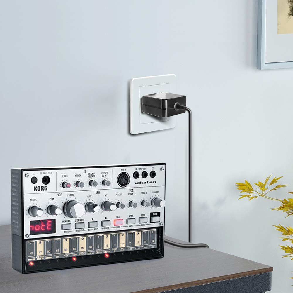[Ul Listed] Kfd 9V Ac Adapter Switching Power Supply Cord Charger For Korg Volca Syth Bass, Beats Rhythm, Keys Loop Synthesizer