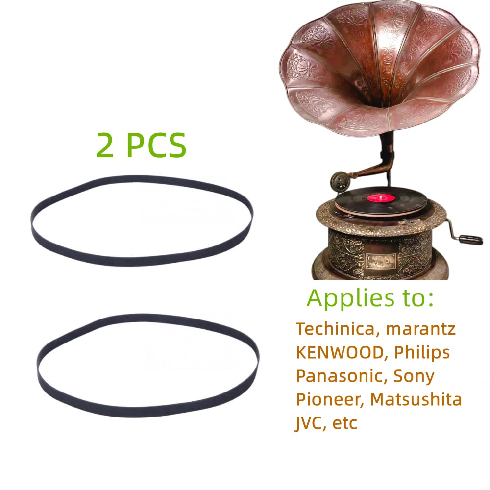 Sam&Johnny New Turntable Belt 181 * 4 * 0.6Mm/Folded Length 284Mm Rubber Belts Replacement For Gramophone Turntable Player Recor