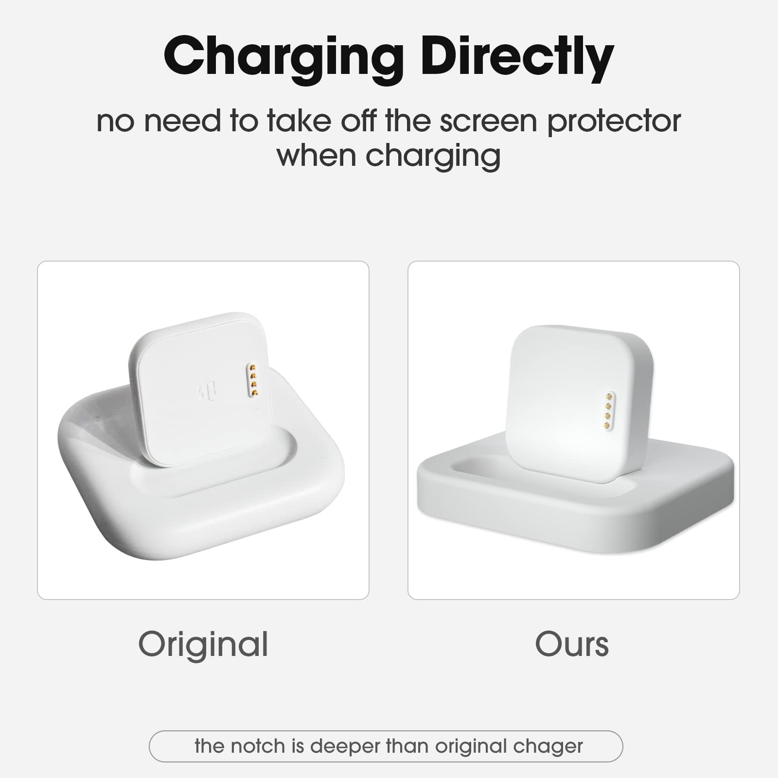 Compatible With Syncup Kids Watch Charger Stand Dock, For T Mobile Sync Up Kids Watch With 3.3 Feet Charger Cable (Black)