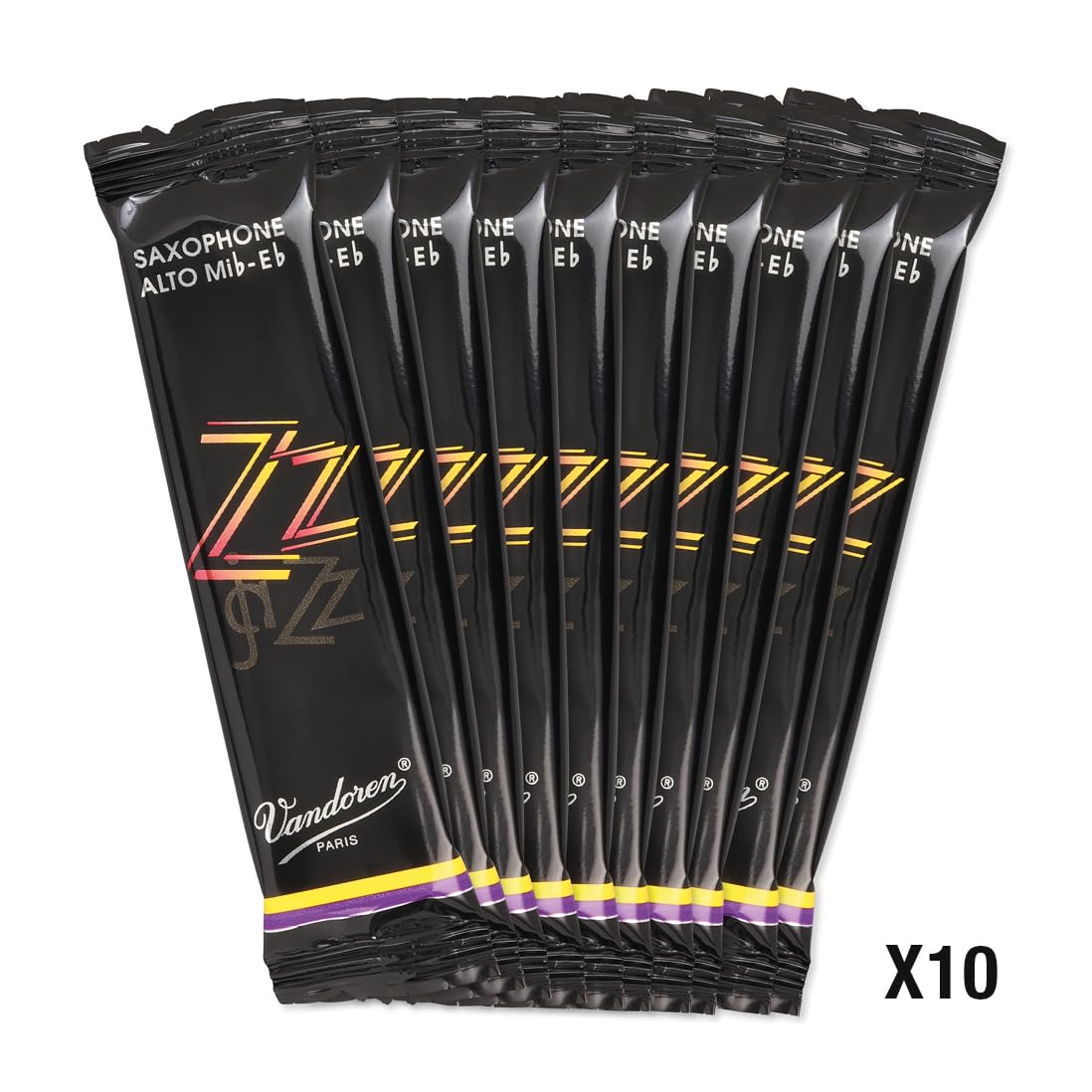 Vandoren Sr4125 Alto Sax Zz Reeds Strength 25 Box Of 10