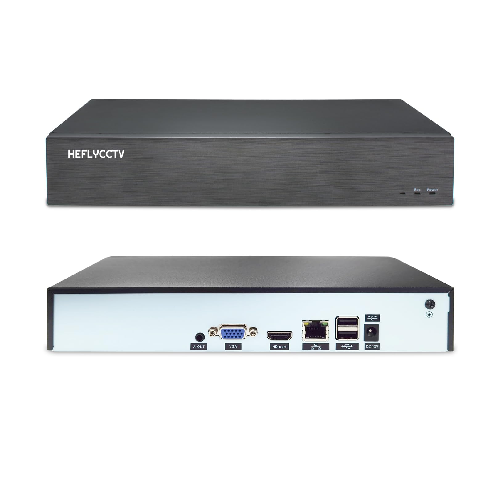 Heflycctv 4K Nvr 36Ch (1080P/3Mp/4Mp/5Mp/8Mp) Network Video Recorder Supports Up To 36 X 8Mp/4K Security Ip Cameras,36 Channel S