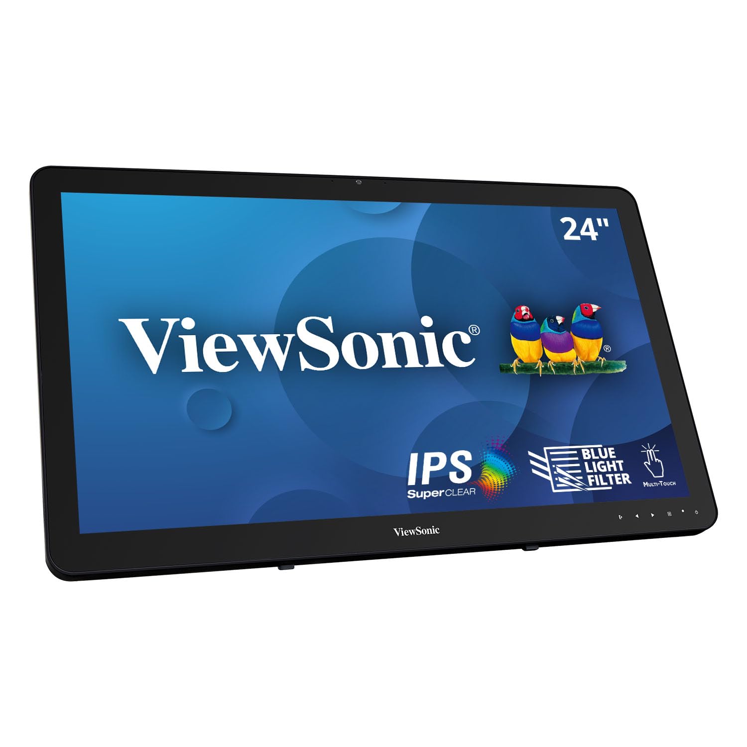Viewsonic Td2430 24 Inch 1080P 10 Point Multi Touch Screen Monitor With Hdmi And Displayport, Black