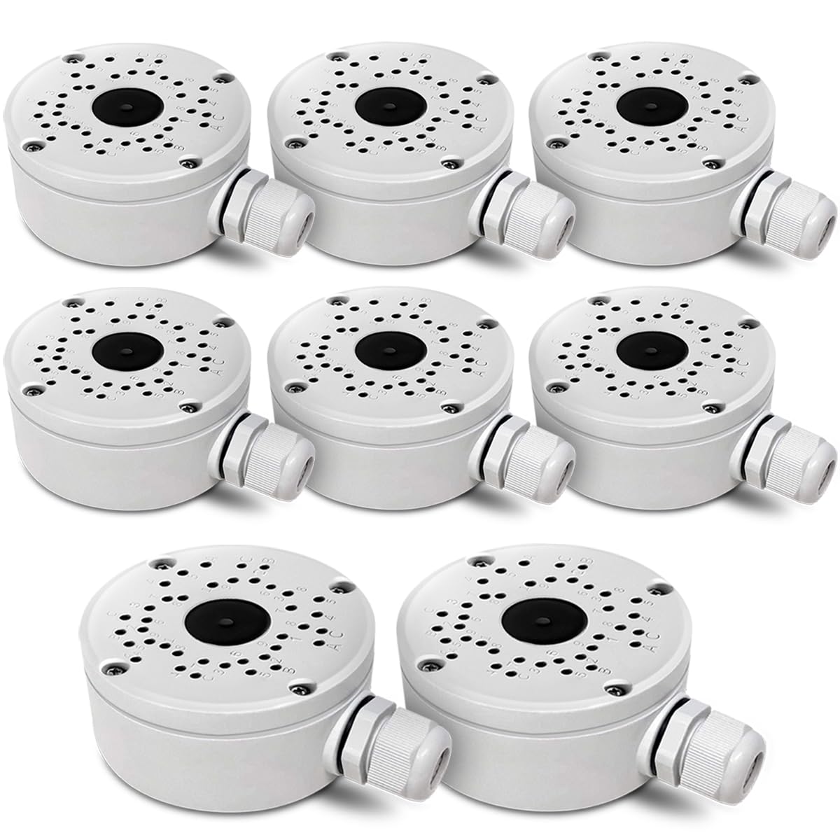 (New Upgrade) Security Camera Junction Box,Universal Ip Camera Mount,Security Camera Bracket Outdoor,Metal Aluminum Waterproof S