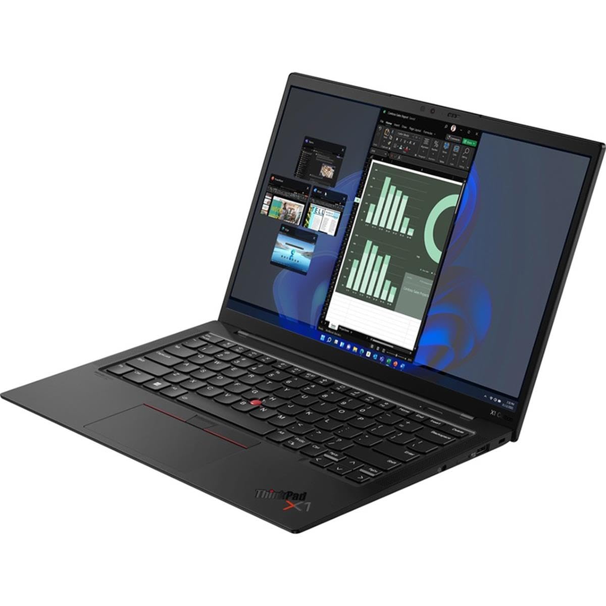 Lenovo Thinkpad X1 Carbon Gen 10 21Cb000Cus 14 Touchscreen Notebook - Wuxga - 1920 X 1200 - Intel Core I7 I7-1260P Dodeca-Core (