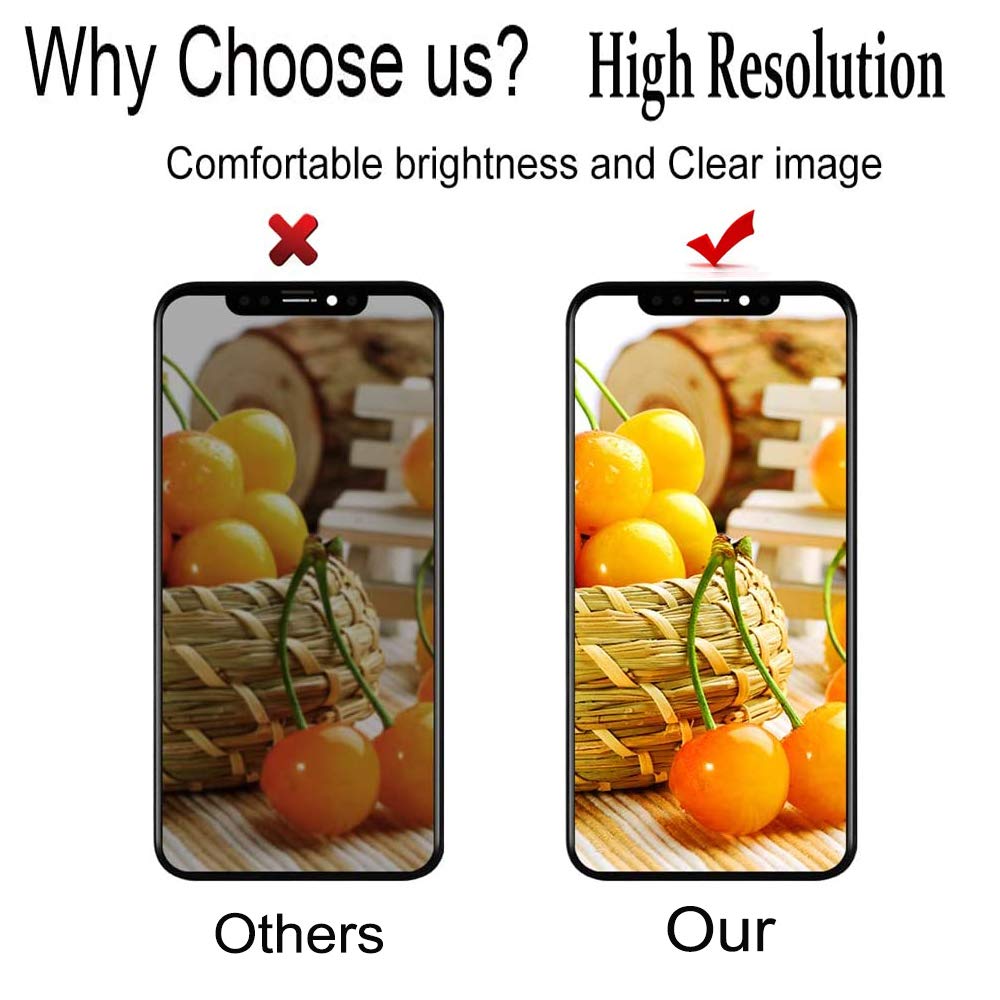 For Iphone Xr Screen Replacement,Lcd Display Touch Screen Assembly,Compatible With Iphone Xr Screen Replacement 6.1 Inch (Model