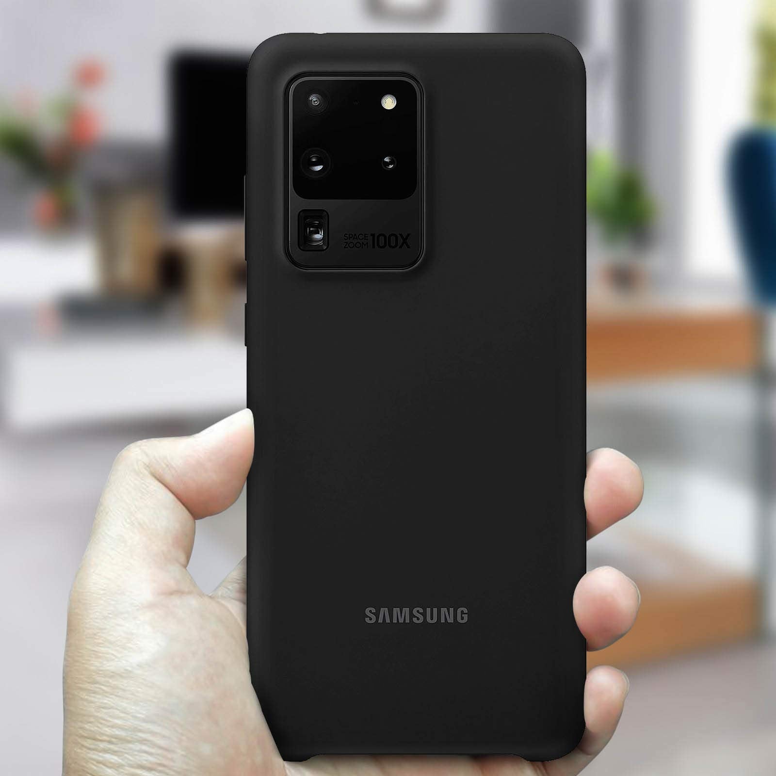 Samsung Original Galaxy S20 Ultra 5G Silicone Cover/Mobile Phone Case - Black