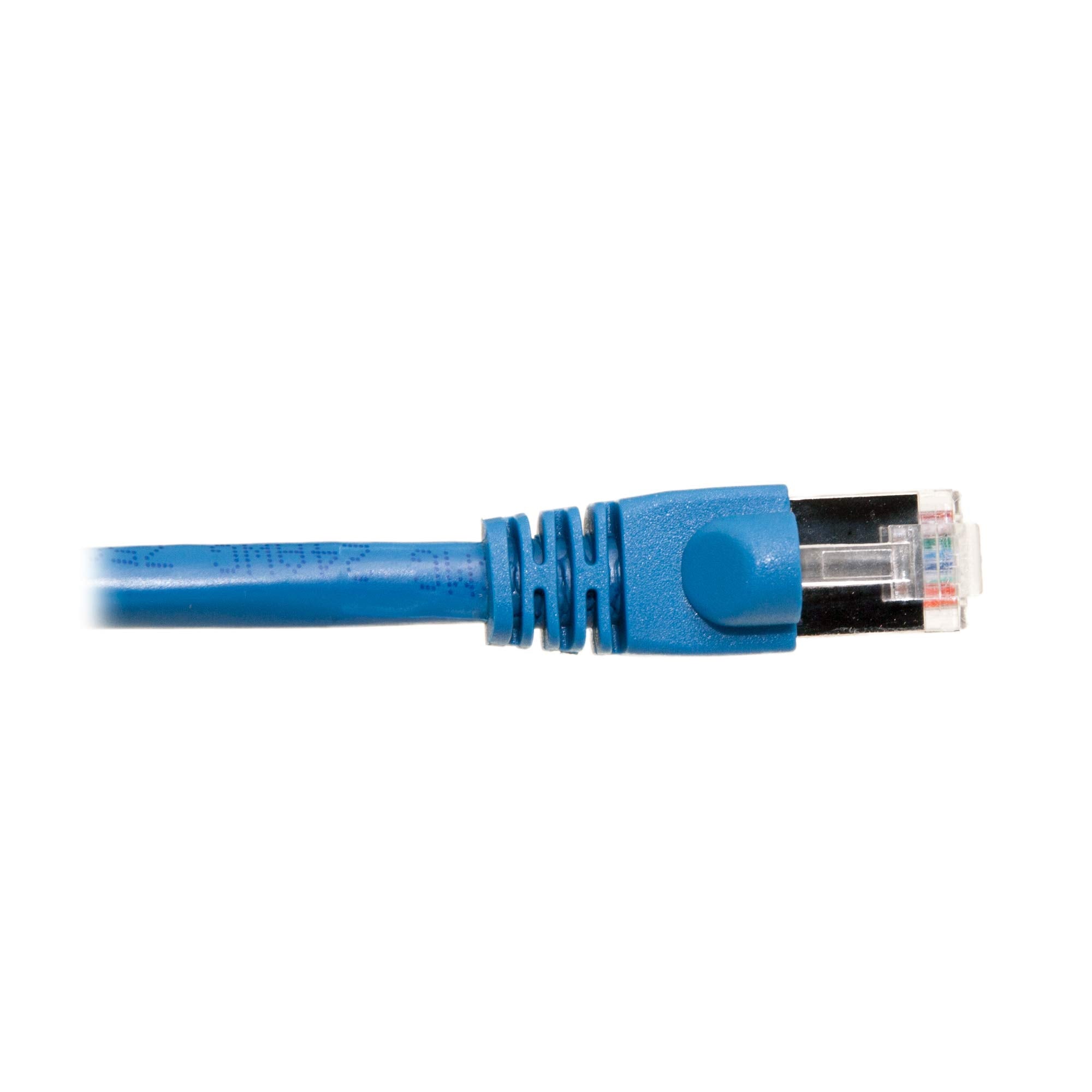 Cablewholesale 1 Foot Shielded Cat6 Blue Ethernet Patch Cable, Snagless/Boot, 24Awg, Rj45 Gold Plate Connector, 4 Pair Stranded