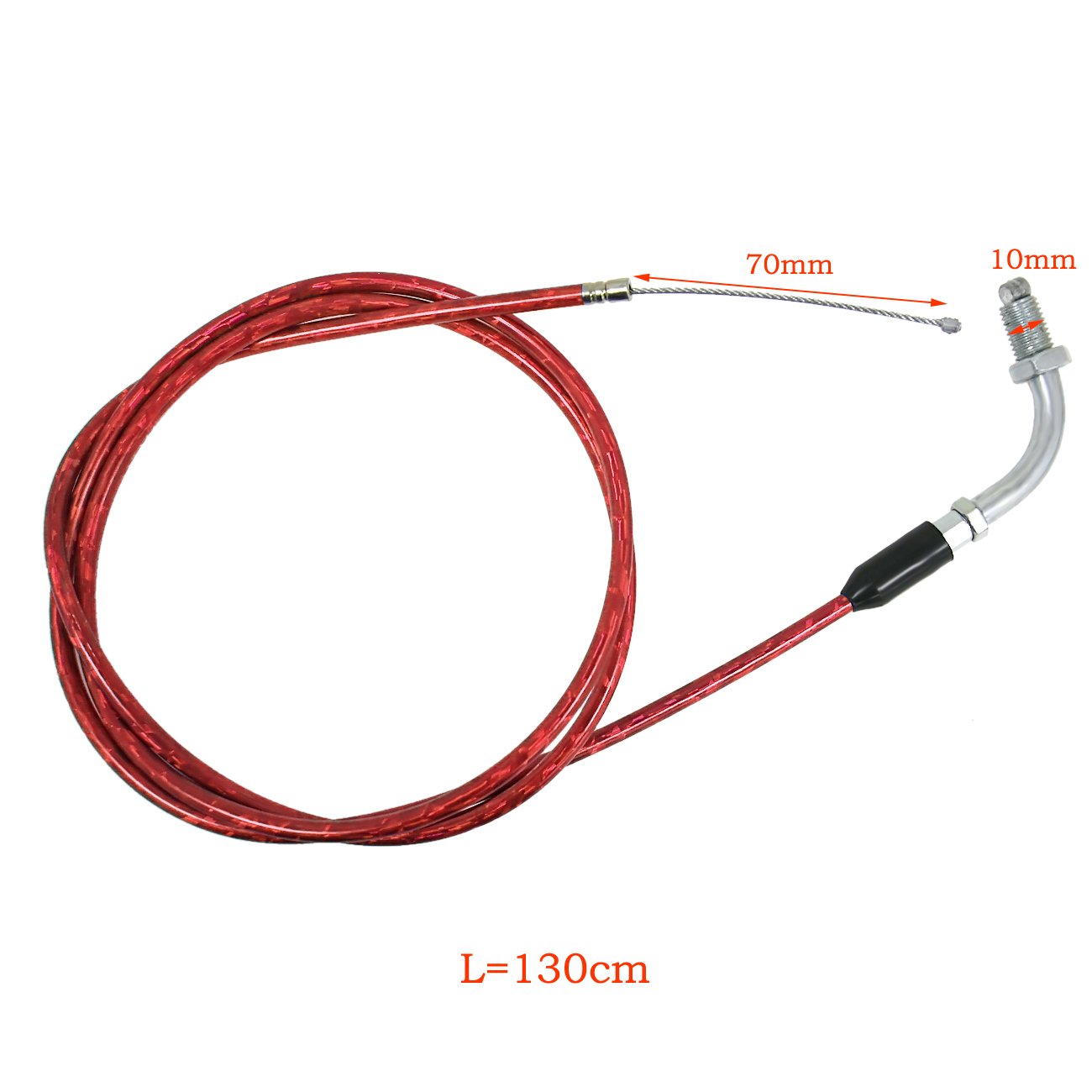 Jtfrkope 59 Inch Clutch Cable Line And 51 Inch Gas Throttle Cable For 2 Stroke 49Cc 50Cc 60Cc 80Cc Motorized Bicycle Push Bike P