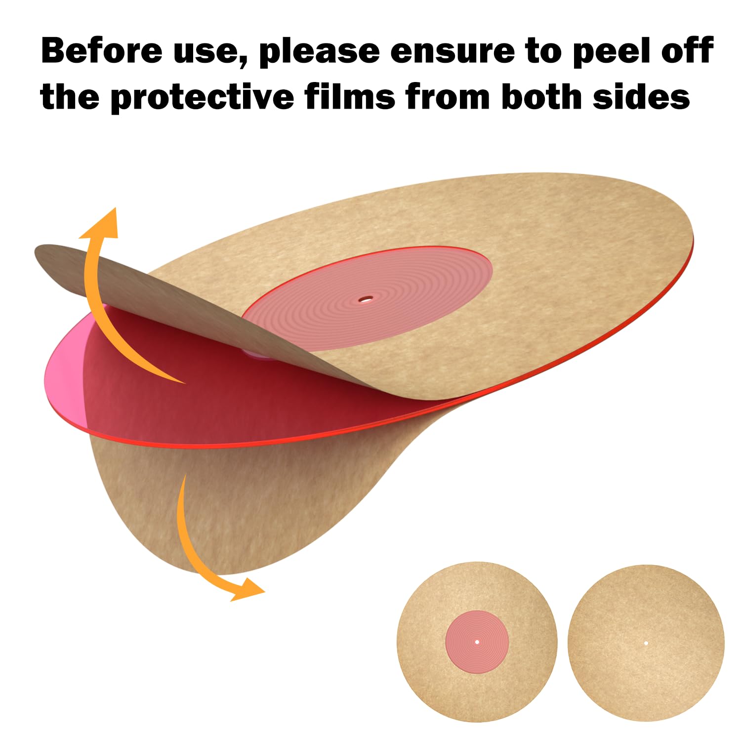 Turntable Mat Record Platter Slipmat: Acrylic Record Player Platter Vinyl Slip Mats For Turntables Antistatic Tighter & Defined