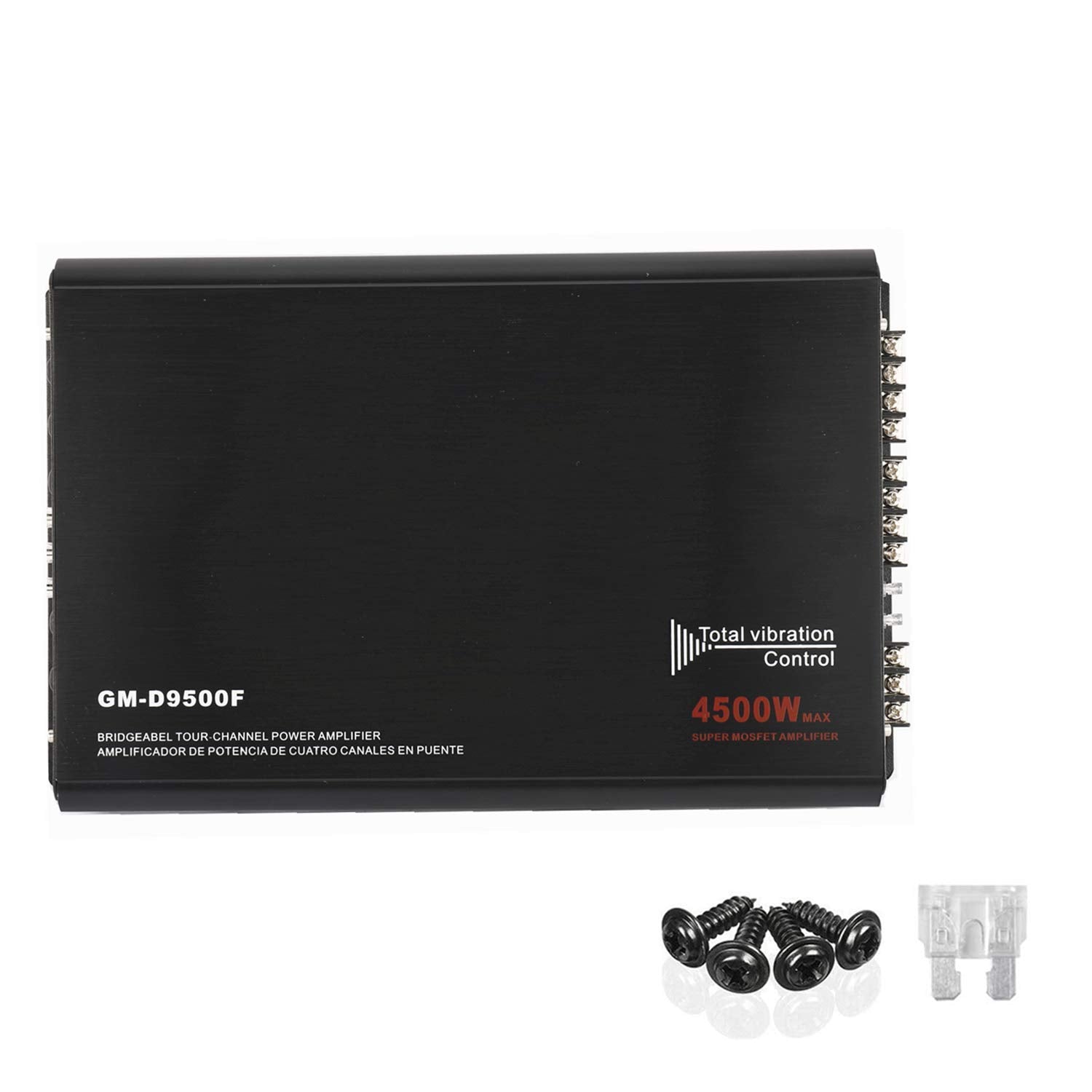 Yaeccc 4 Channels 4500W Car Power Amplifier Class A/B Car Audio Stereo Amplifier