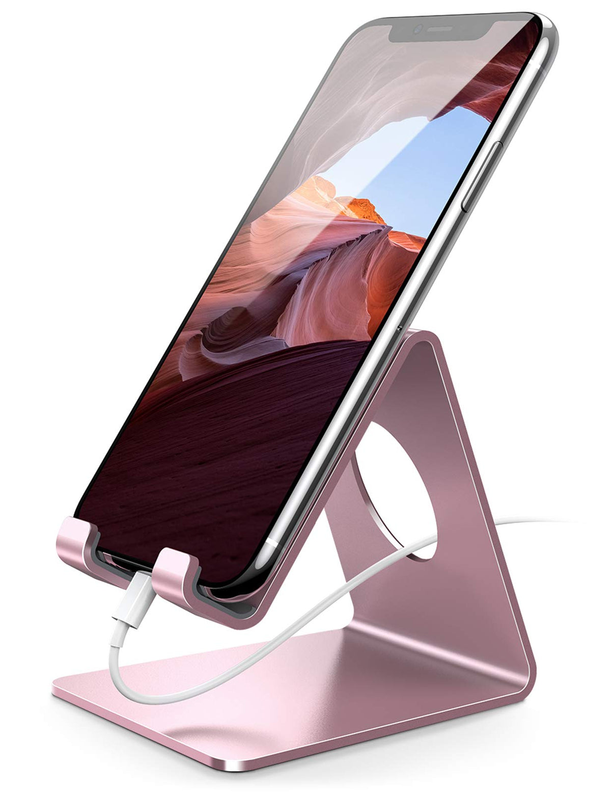 Lamicall Cell Phone Stand, Phone Cradle : Phone Dock, Holder Compatible With Phone 12 Mini 11 Pro Xs Max Xr X 6 6S 7 8 Plus 5 5S