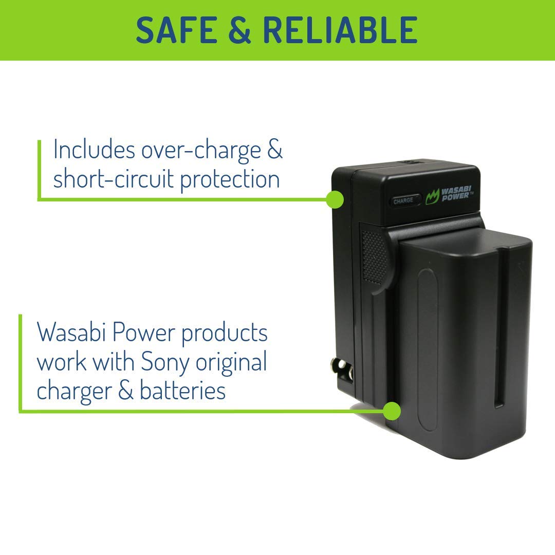 Wasabi Power Battery For Sony Np-F730, Np-F750, Np-F760, Np-F770 (4900Mah) And Sony Dcr-Vx2100, Dsr-Pd150, Dsr-Pd170, Fdr-Ax1, H