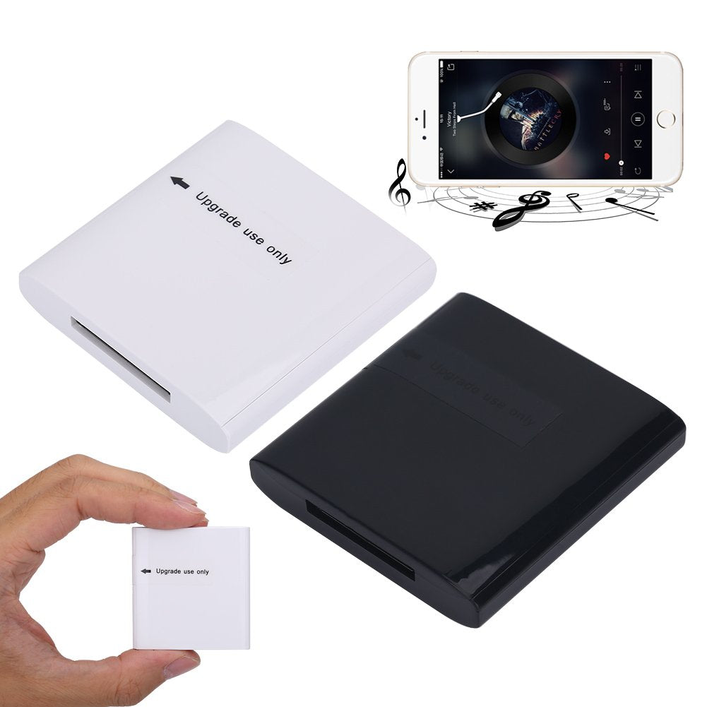 Wireless Receiver Adapter, Music Audio Transmitter With Bluetooth Function For 30Pin-Enabled Sounddock Dock Speaker(Black)