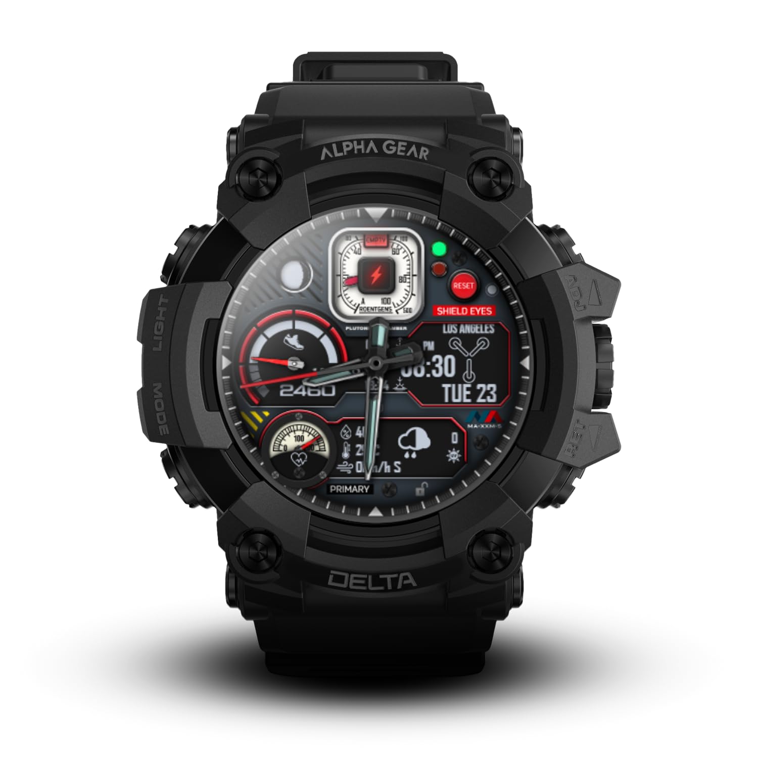 Alphagear Delta Smartwatch For Men, Military Smart Watch, Sports Fitness Tracker Watch With 1.45  Hd Screen, 14 Days Battery, Fo