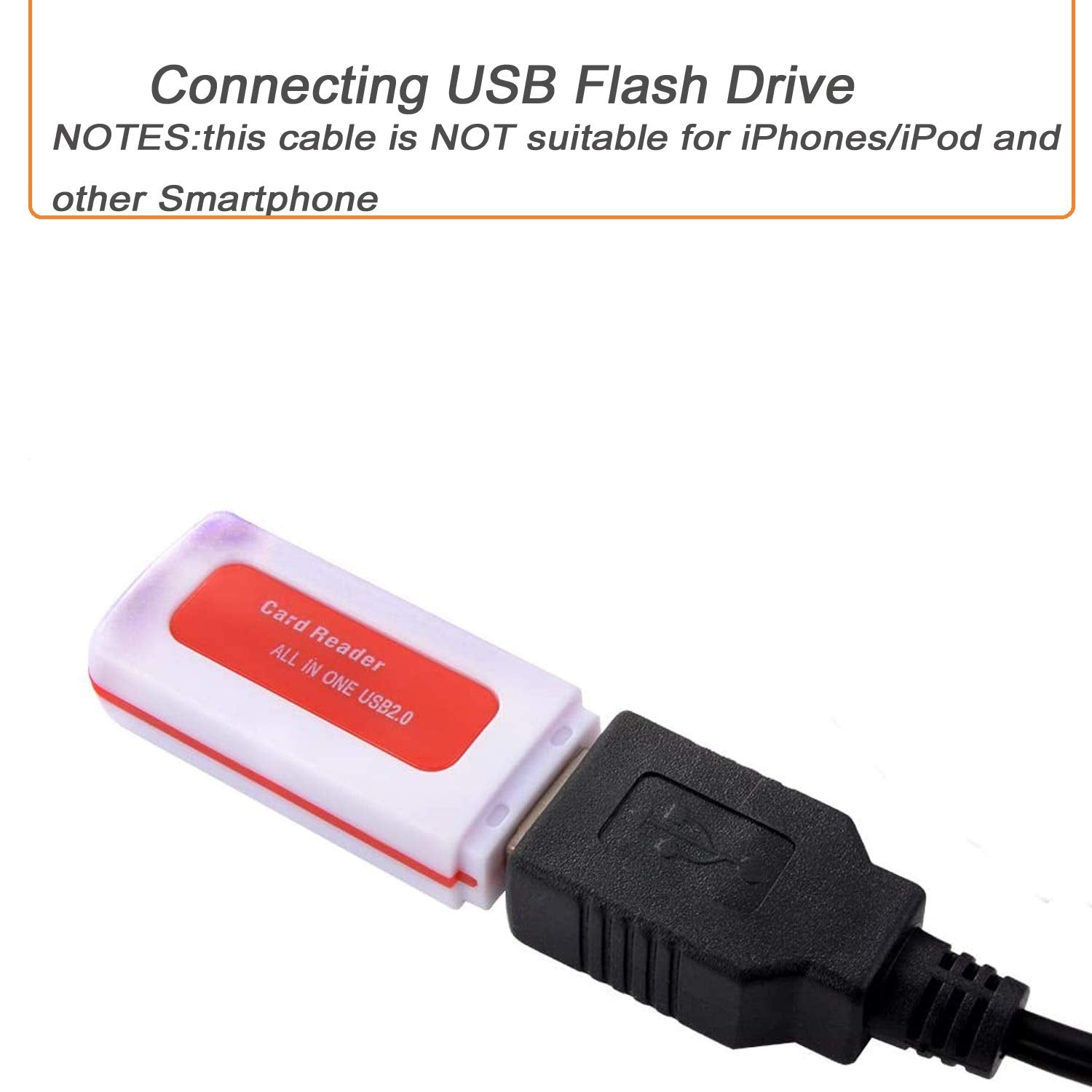 Elonn Music Interface Audio Usb Adapter Cable,Mmi/Mdi/Ami To Usb Cord Compatible With Audi, Volkswagen, Mercedes-Benz - Not For