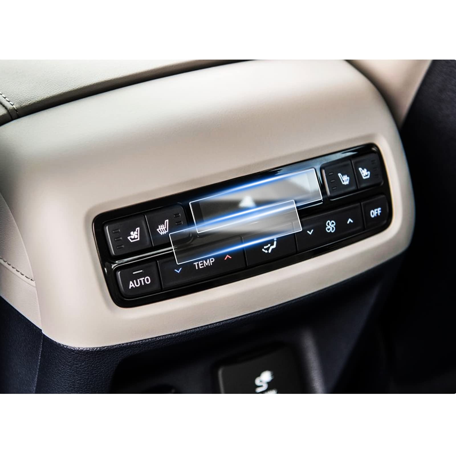 Shaohao For 2024 2025 Hyundai Palisade Screen Protector For 2020 2023 2024 2025 Hyundai Palisade Accessories (Sel/Xrt/Limited/Calligraphy) Rear Ac Panel Screen Air Conditioner Hd Clear Screen Cover