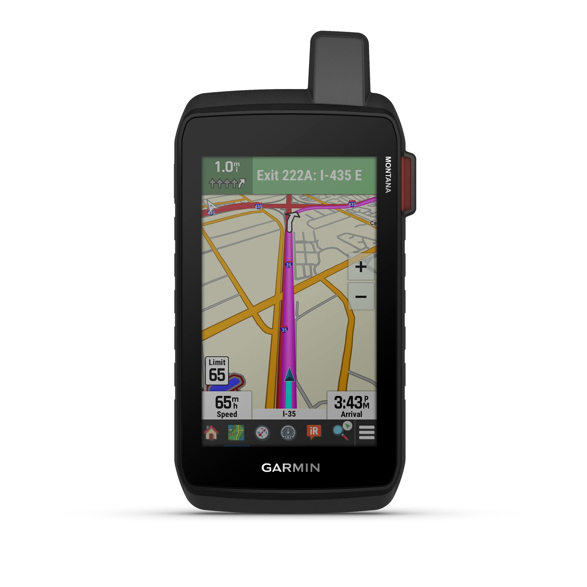 Garmin Montana 710i, Rugged GPS Handheld Navigator with Built-in inReach Technology for SOS and 2-way Texts in Remote Areas, 5  