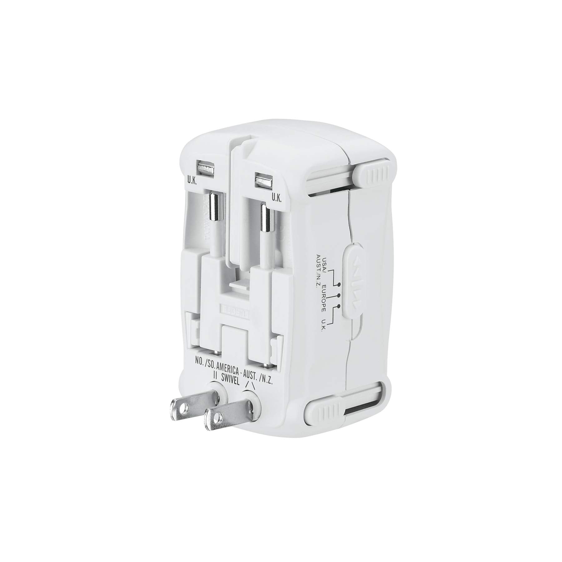 Conair Universal Travel Adapter, European Travel Plug Adapter With Surge Protection, All In One Worldwide Travel Adapter