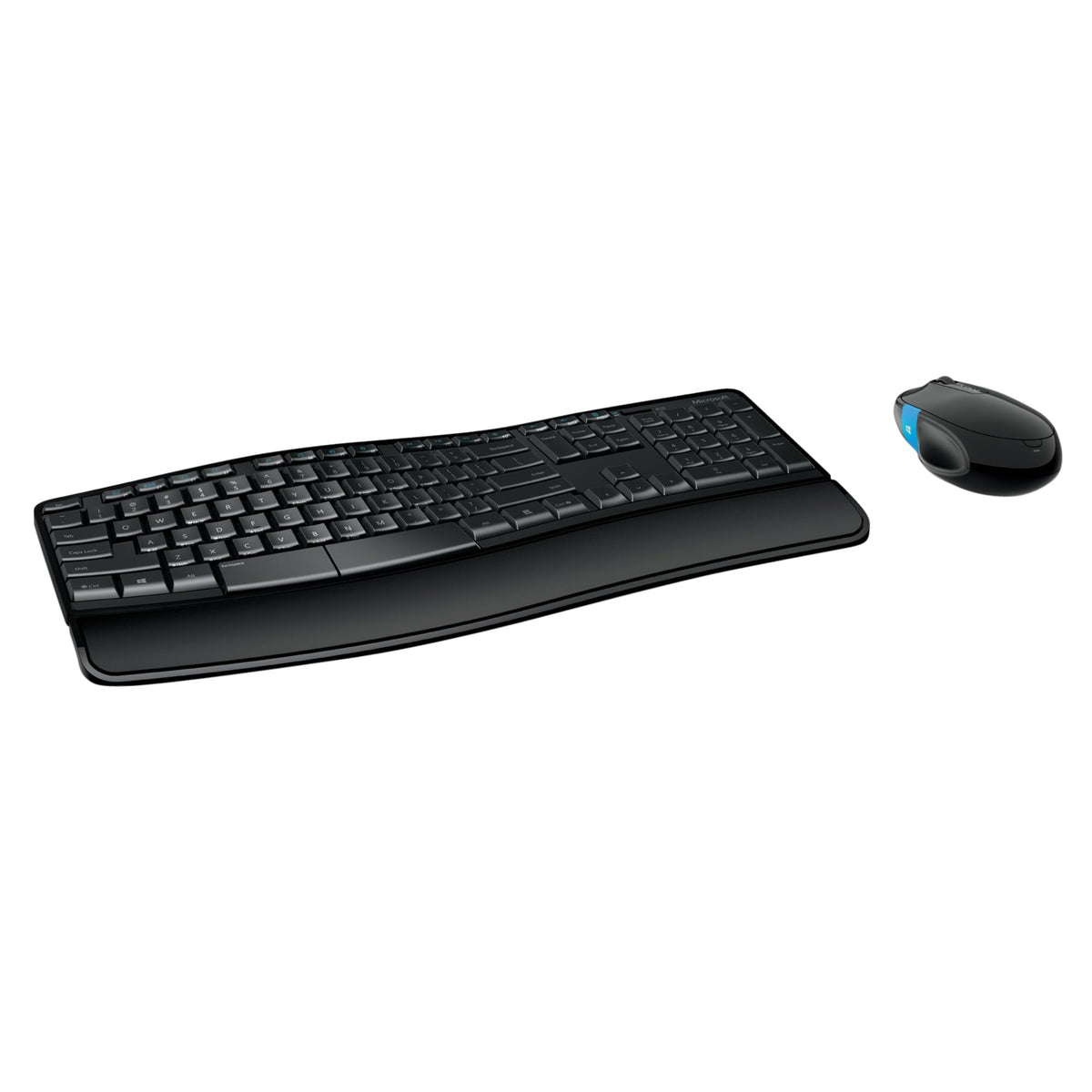 Microsoft Sculpt Comfort Desktop   Black   Wireless, Comfortable, Ergonomic Keyboard And Mouse Combo With Cushioned Palm Rest An