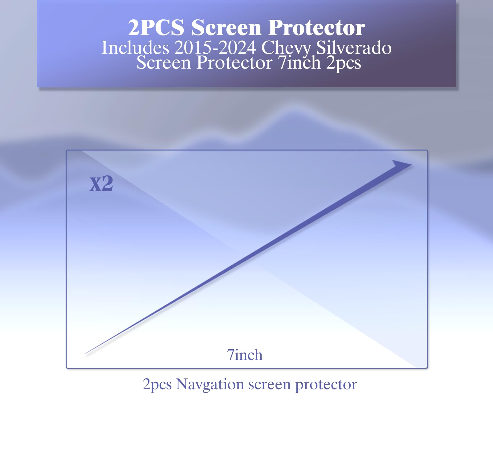 2Pcs 2024 Chevy Silverado 1500 Screen Protector For 2024 Chevy Silverado Accessories 2016 2024 Silverado 1500/2022 1500Limited/2