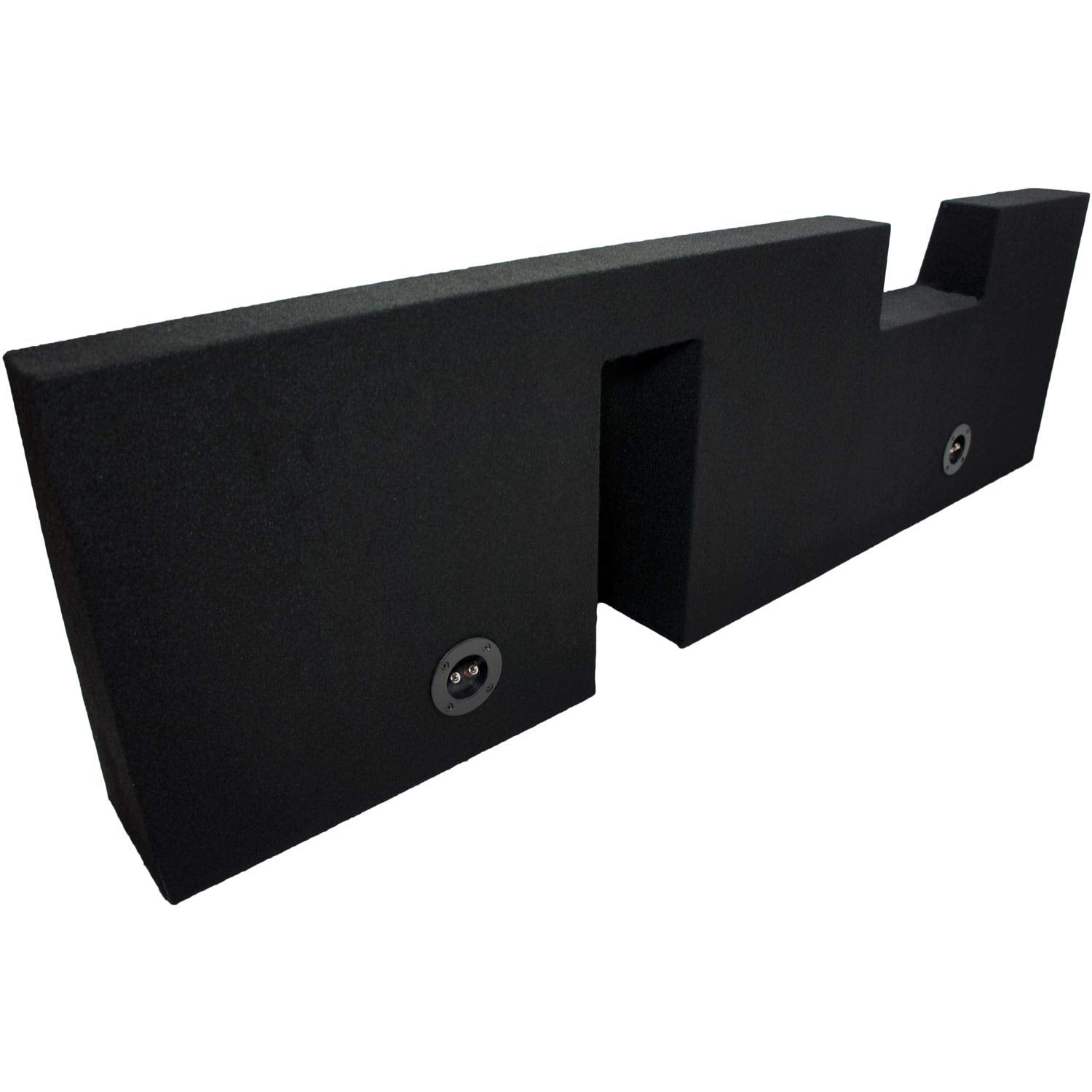 American Sound Connection Compatible With Ford F250 Or F350 Super Crew Cab Truck 2001 2014 Dual 10'' Subwoofer Sub Box Speaker E