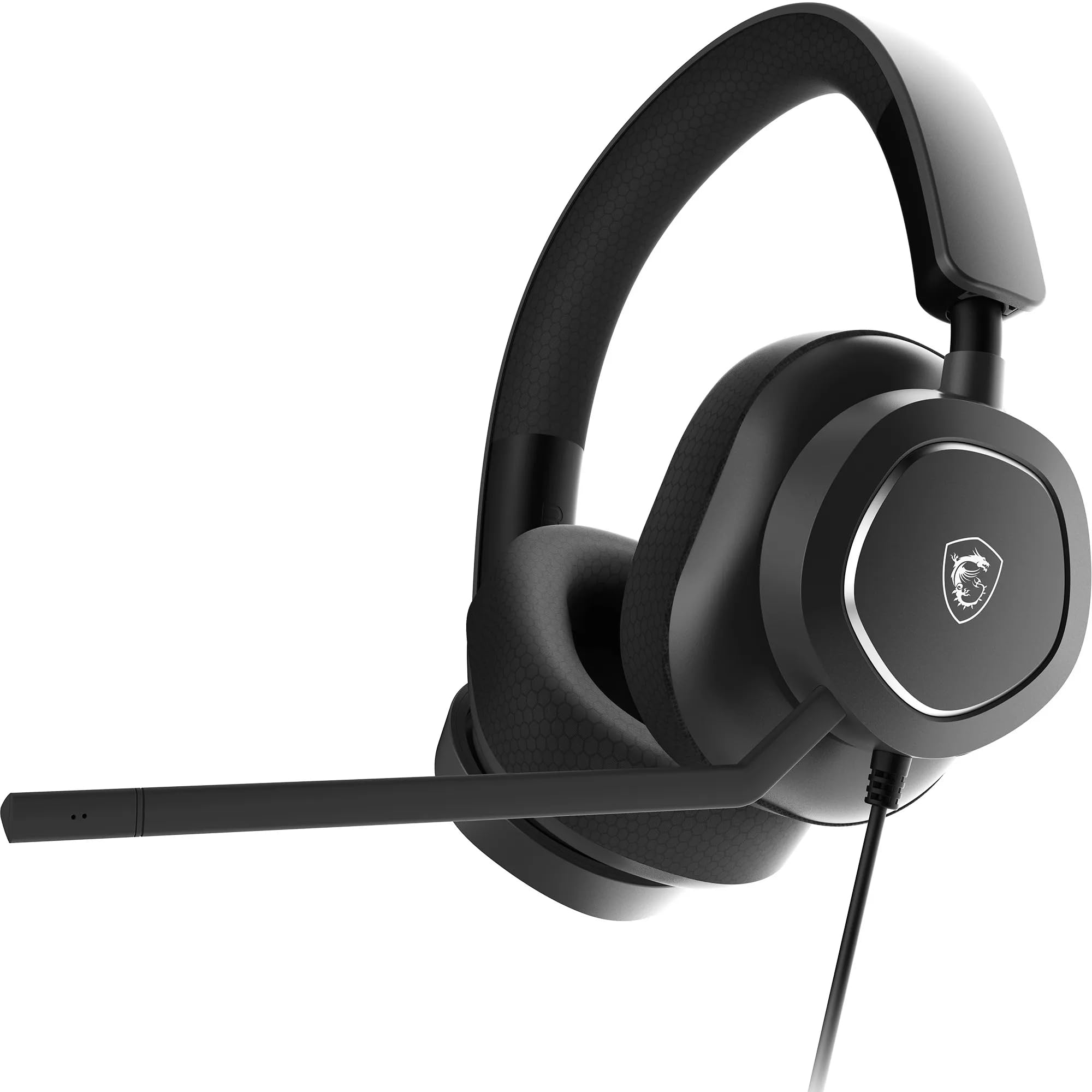 MSI Maestro 300 Gaming Headset - 40mm Neodymium Drivers, Unidirectional (Cardioid) Mic, High-Density Foam Earpads, Lightweight &
