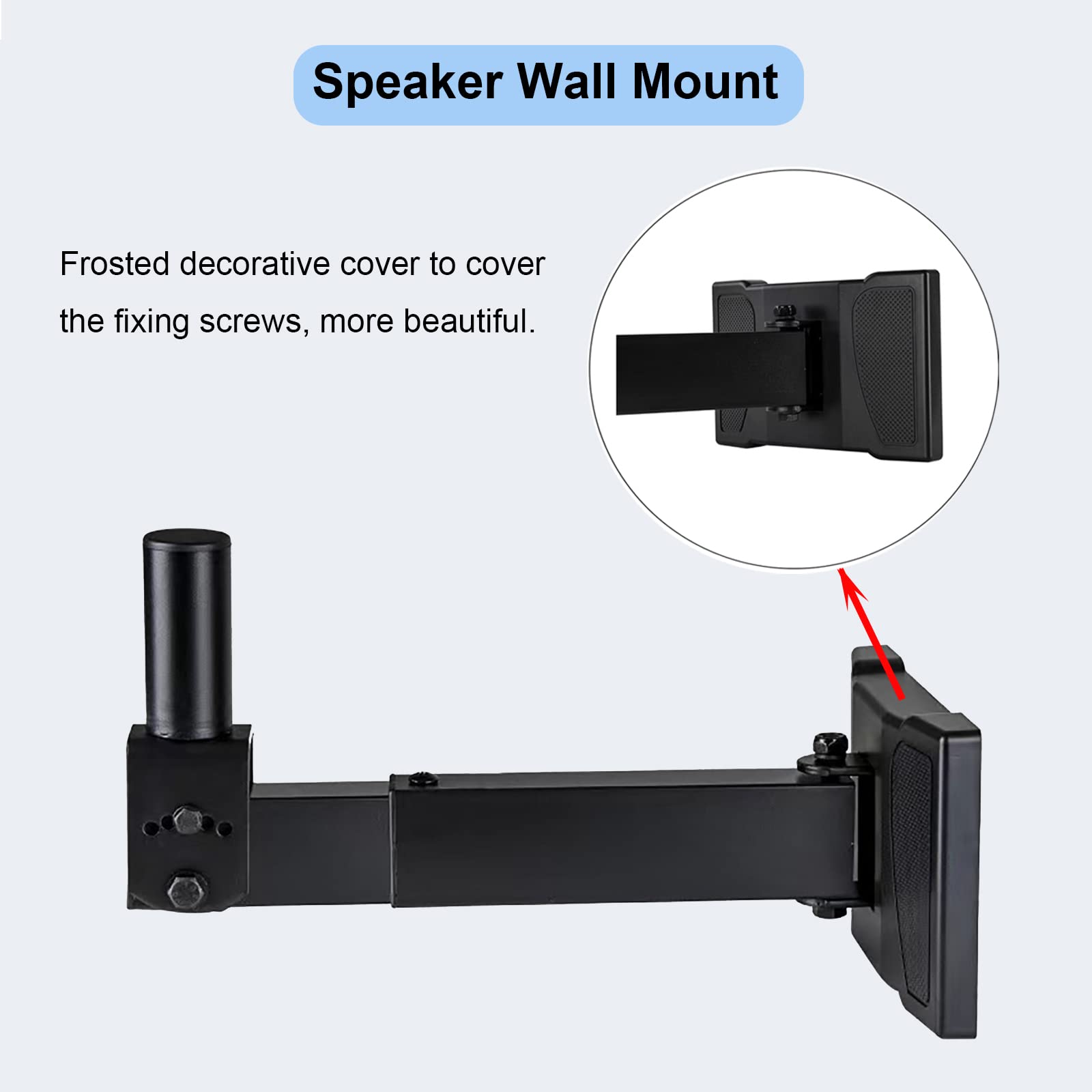 Dagcuxin Df 339 Speaker Wall Mount,Wall Speaker Mount ,Speaker Wall Stand Bracket For Pa Speaker Installations,Hold Up To 100Lbs