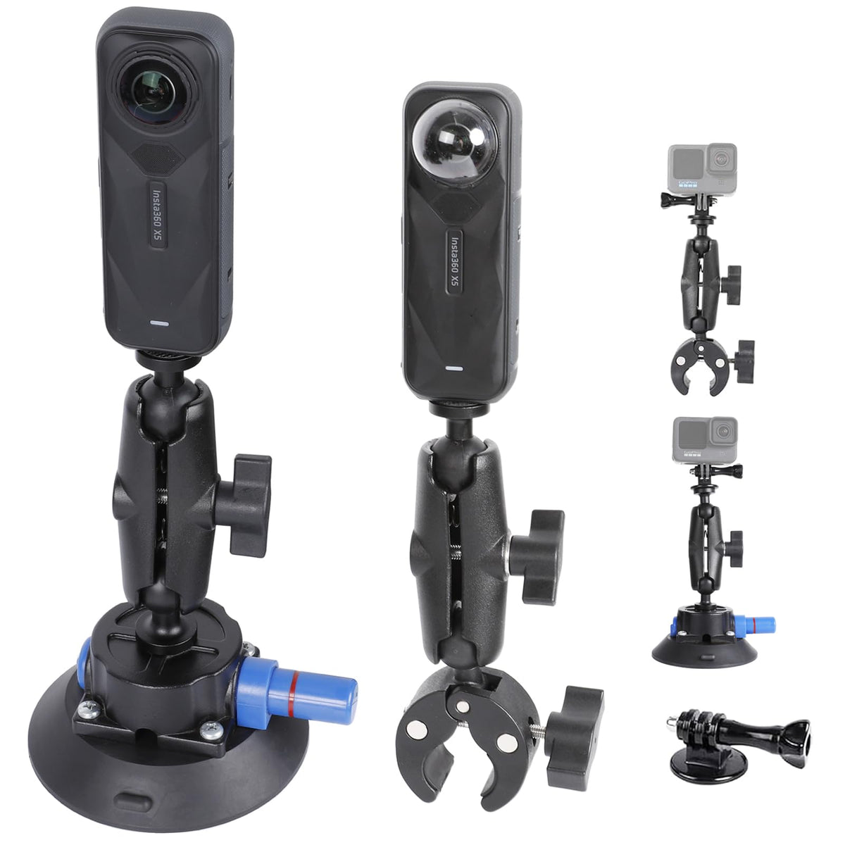 PellKing Camera Air Pump Vacuum Suction Cup Handlebar Mount Kit Compat ...