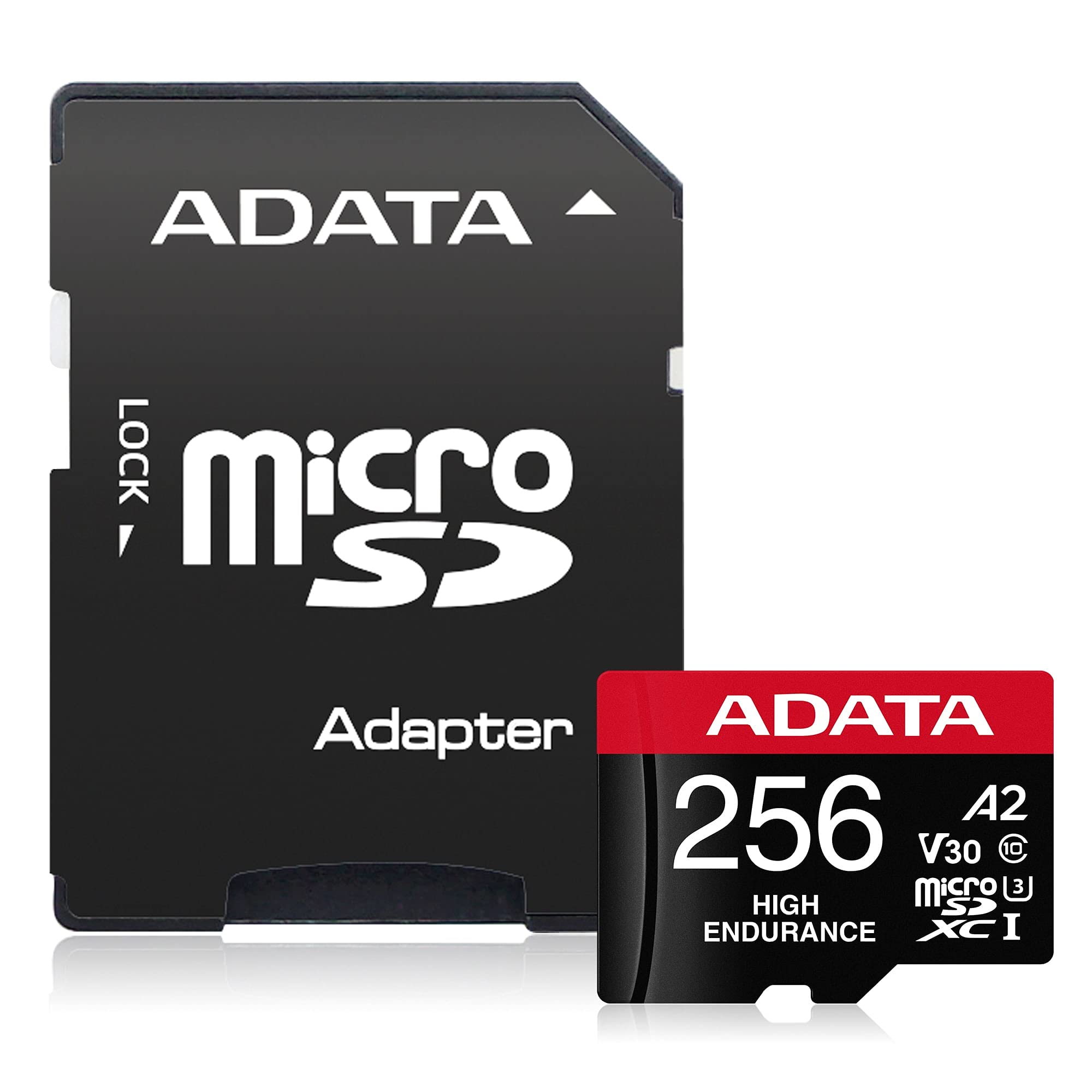Adata High Endurance 256Gb Uhs I U3 V30 A2 Class 10 Micro Sdxc Memory Card (Ausdx256Gui3V30Sha2 Ra1)