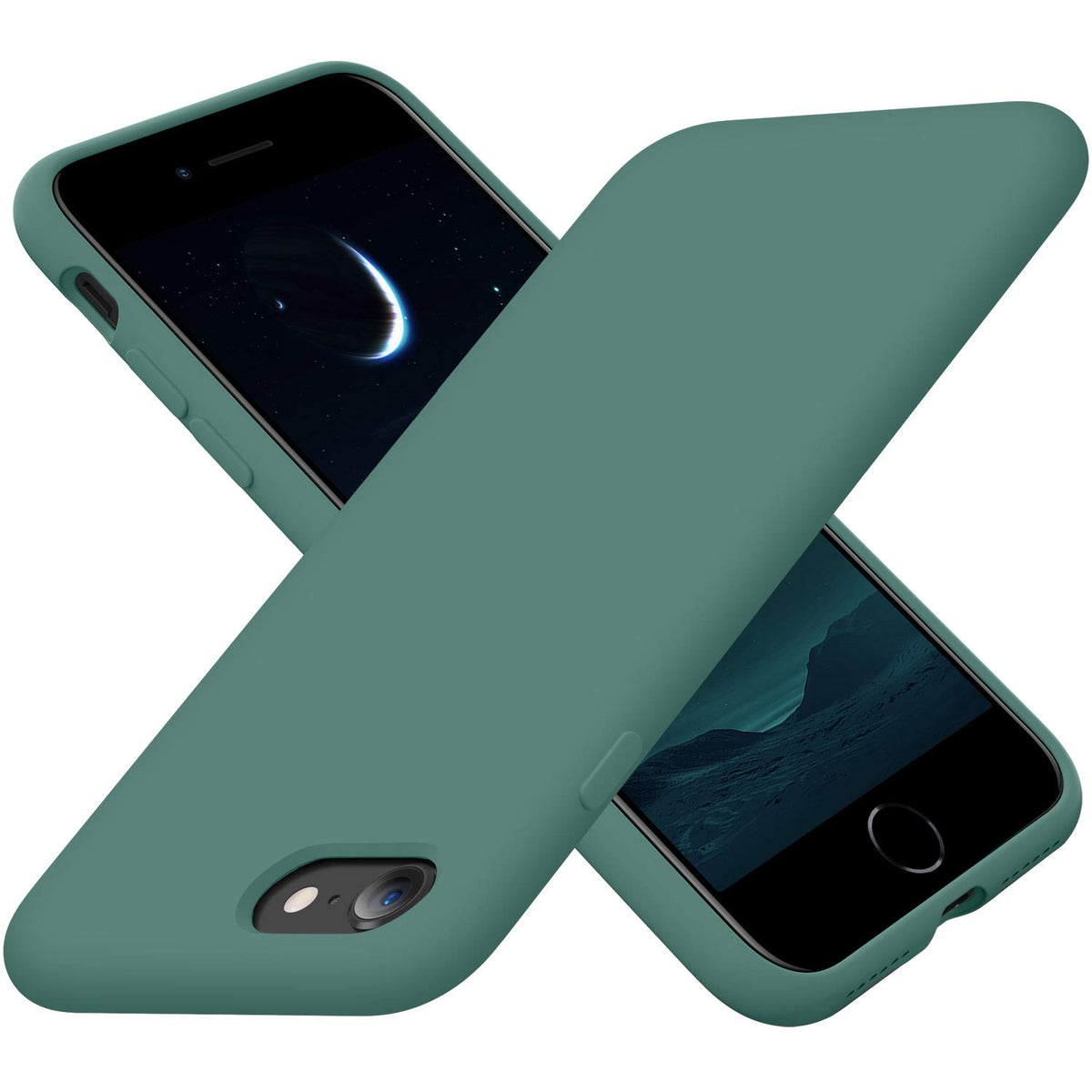 Cordking Iphone Se Case 2022/2020, Iphone 7 8 Case, Silicone Ultra Slim Shockproof Phone Case With [Soft Microfiber Lining], 4.7
