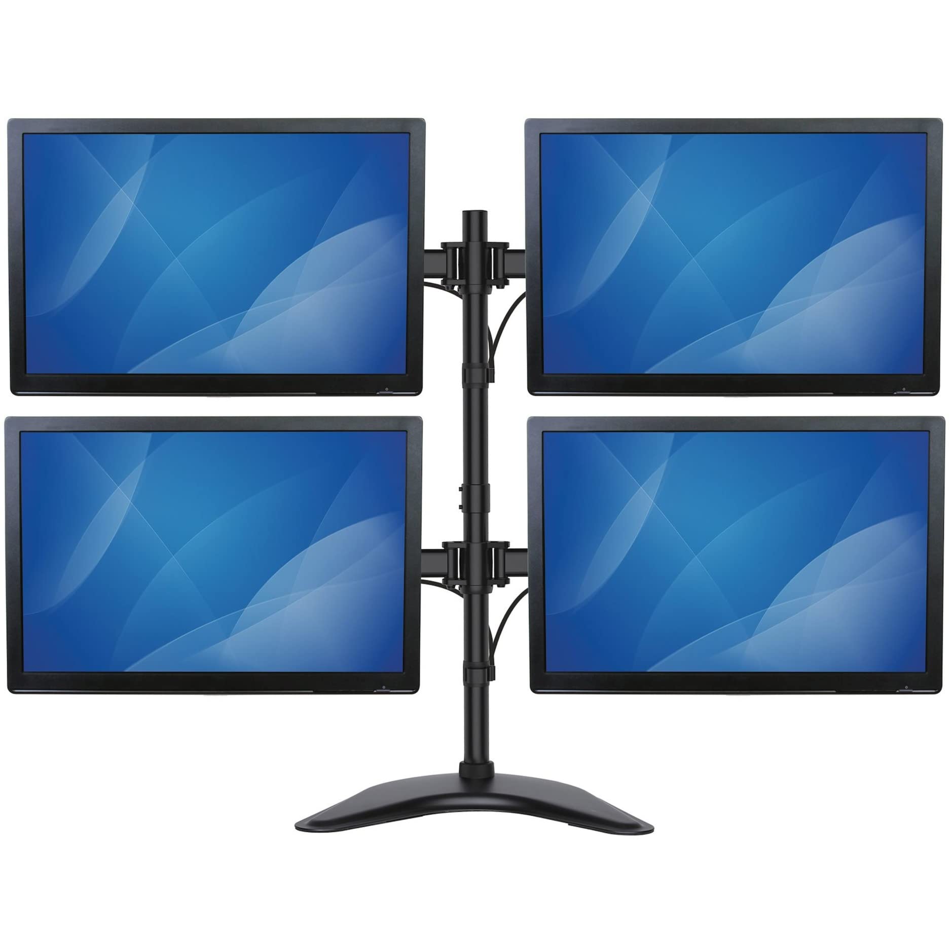 Startech.Com Quad Monitor Stand   Articulating   Supports Monitors 13 To 27   Adjustable Vesa Four Monitor Stand For 4 Screen Se
