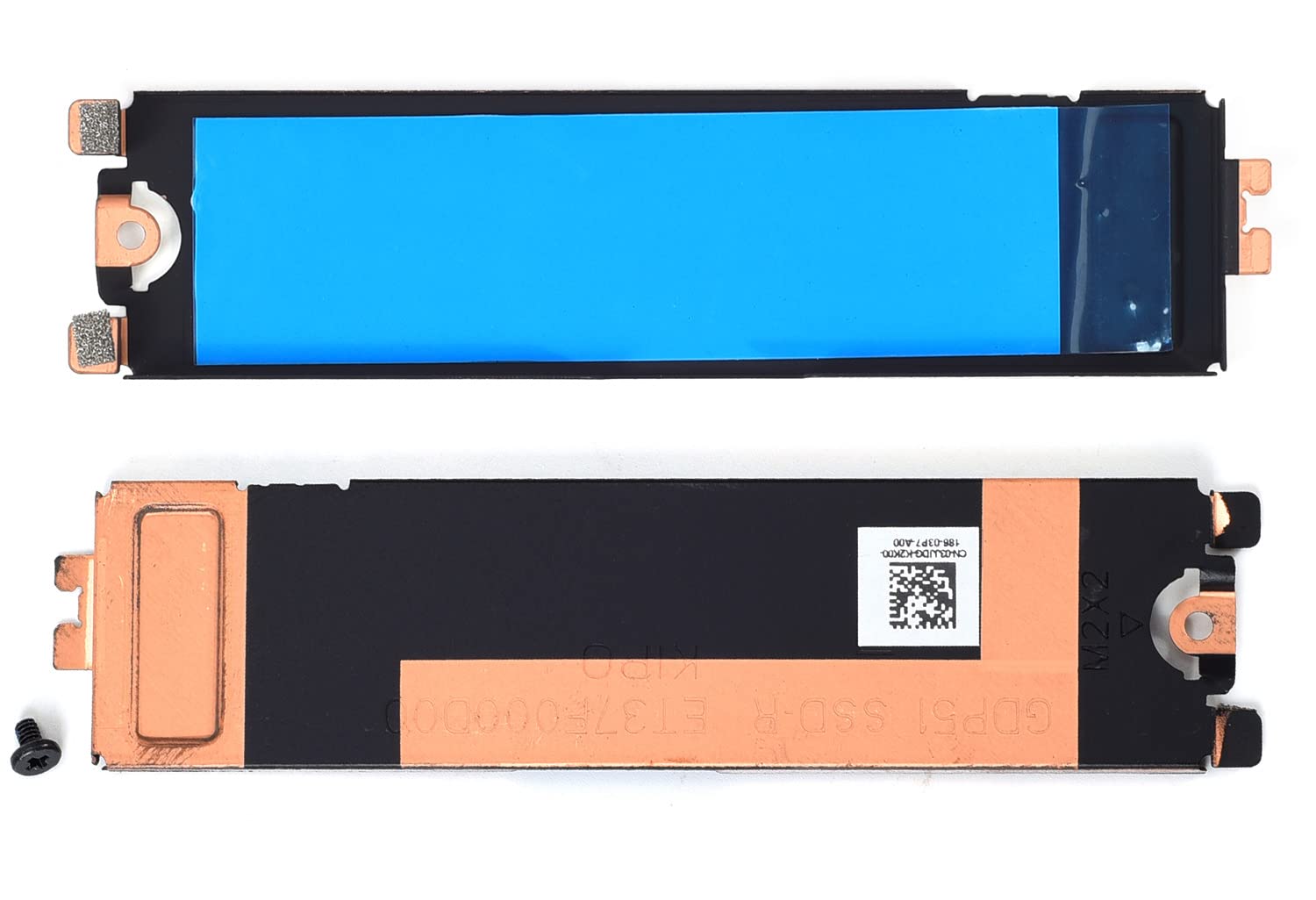 Slot 2 M.2 Ssd Hard Drive Heatsink Cover With Thermal For Dell Xps 15 9520 9510 9500, Dell Xps 15 9520 9510 Ssd Heatsink P/N: 04