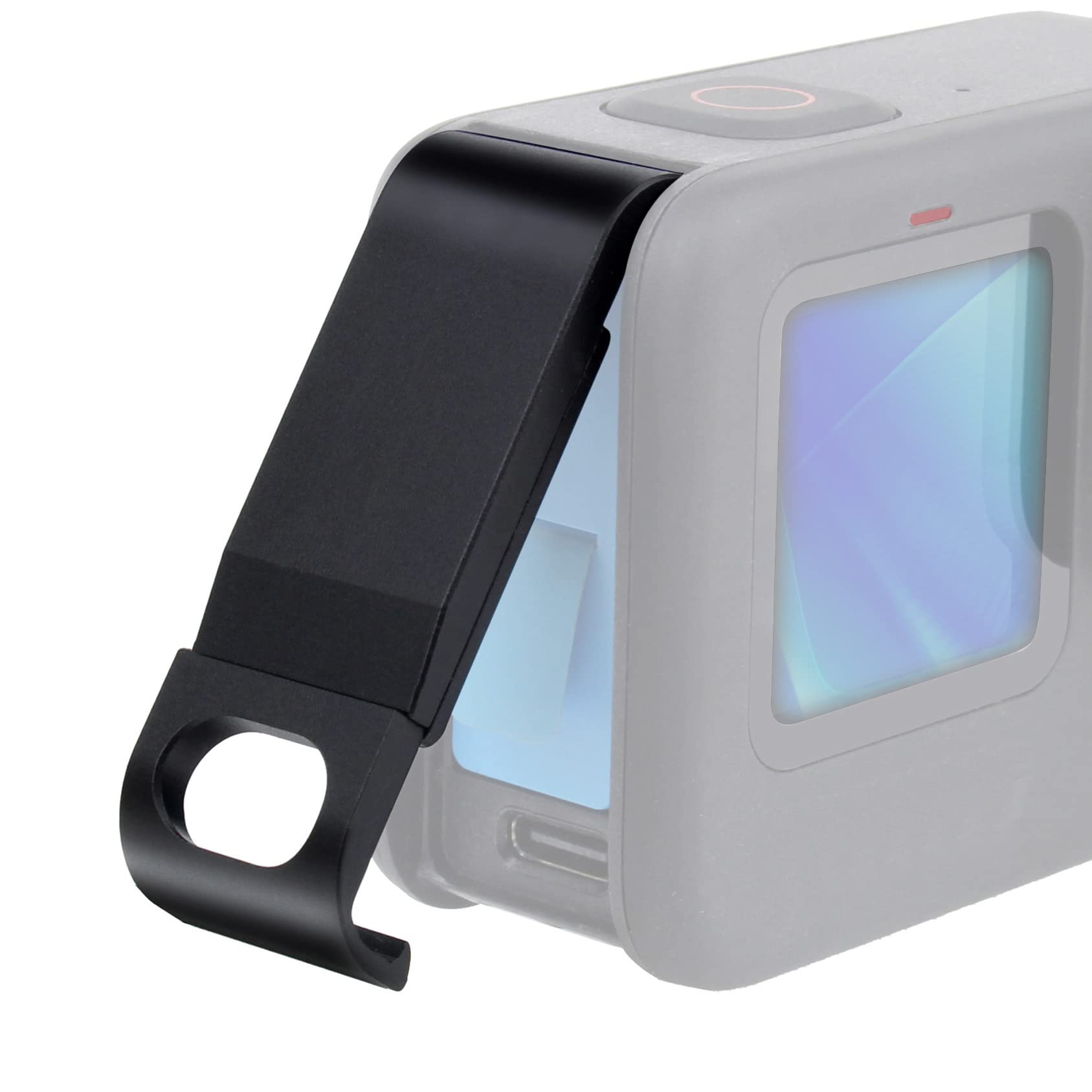 Gepuly Aluminum Replacement Side Door For Gopro Hero 13/12/11/10/9 Black, Removable Usb Pass Through Door Battery Cover Type C C