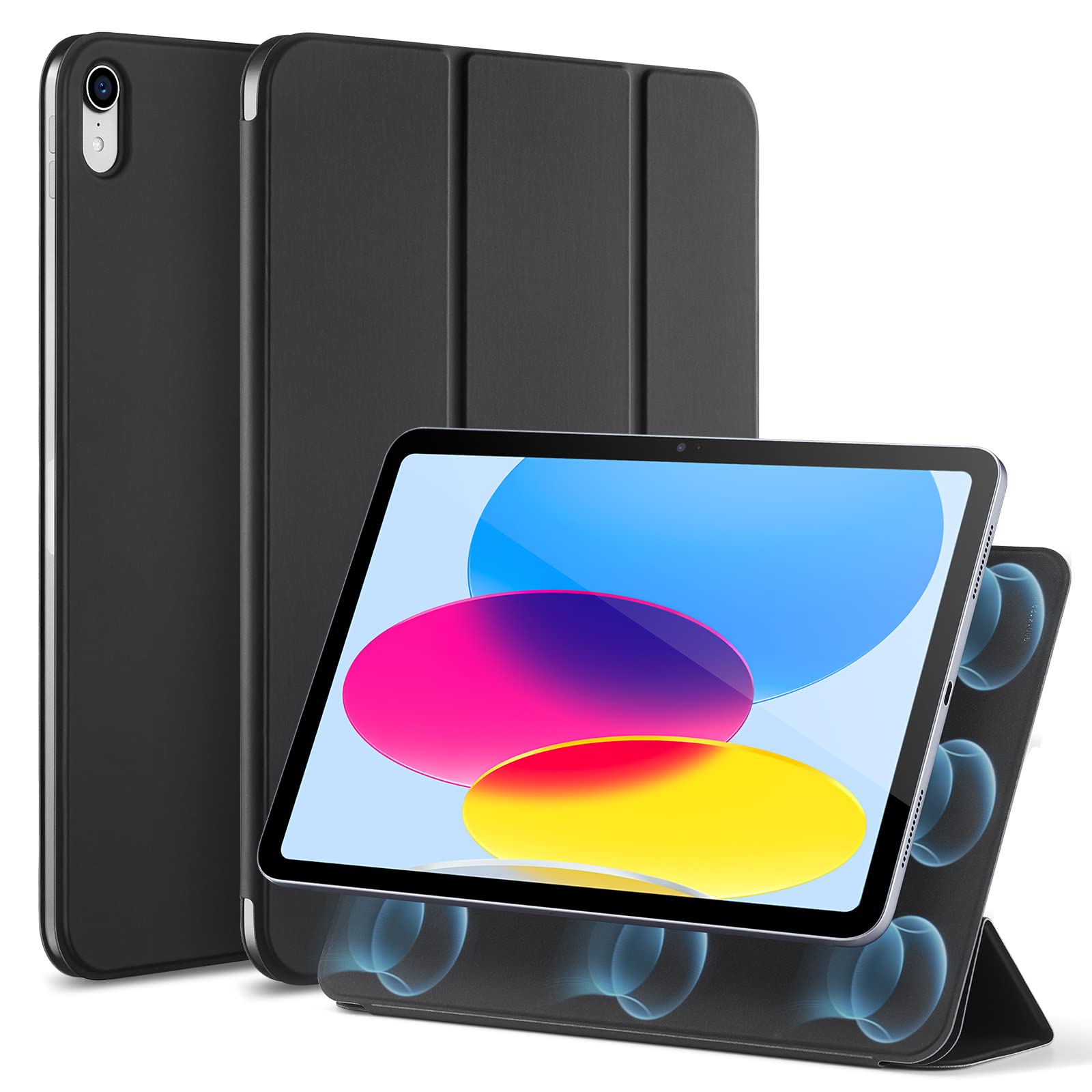 ESR for iPad (A16) 11th/10th Generation Case(2025/2022,10.9 Inch), Convenient Magnetic Attachment, Two-Way Trifold Stand, Lightw