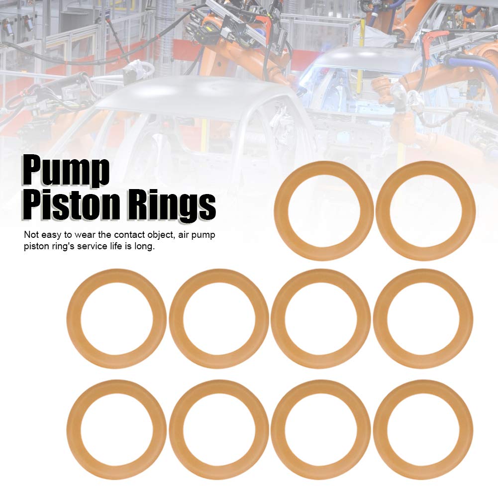 10Pcs Rubber Piston Ring, Air Compressor Compression Piston Ring, Seals Rubber O Ring Kit, Insulated Pump Accessories For 550W O