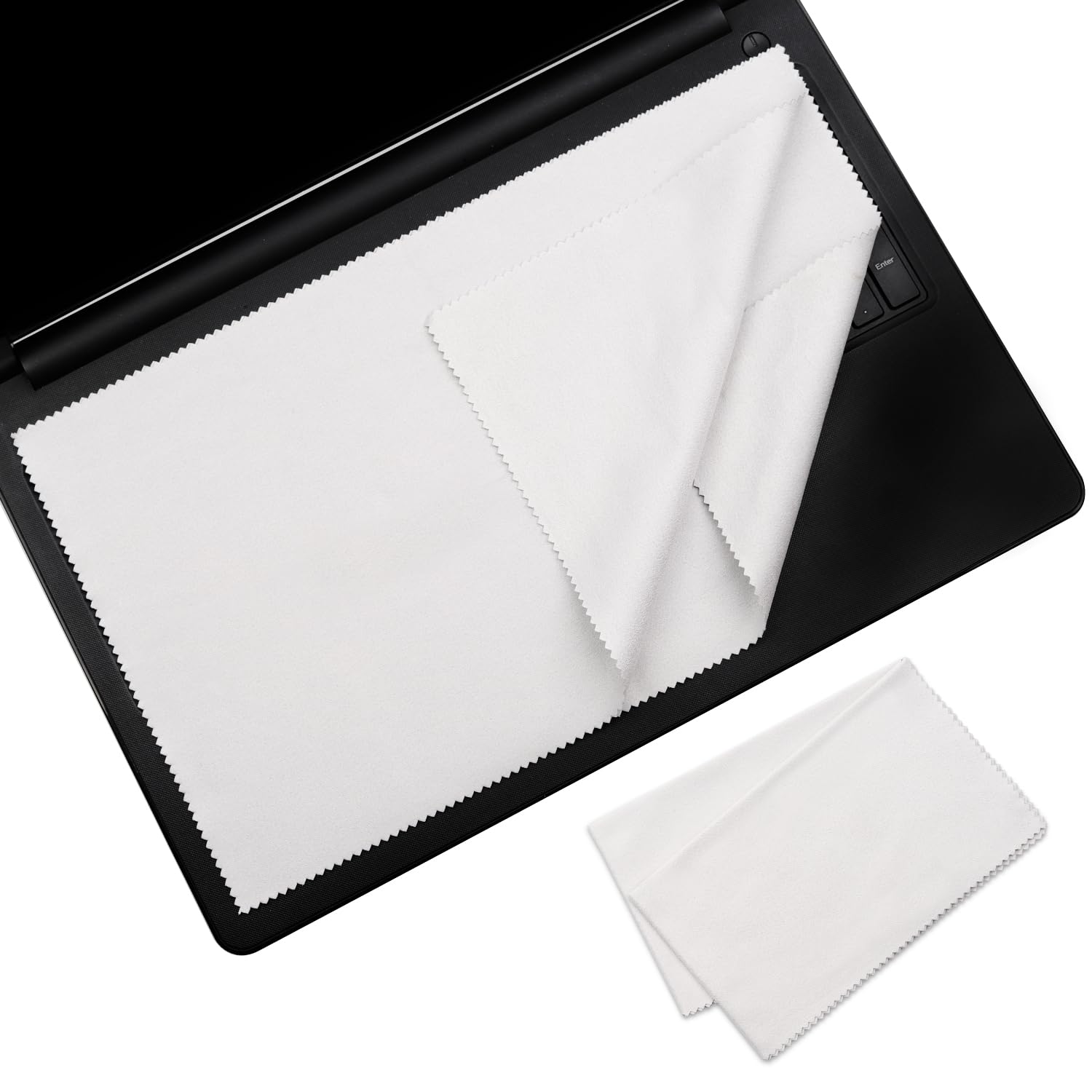 2 Pack Microfiber Liner Cleaning Cloth For 15 15.6 16'' Hp/Dell/Lenovo/Asus/Acer/Samsung/Msi/Lg, Etc With 15 16 Inch Laptops Wit