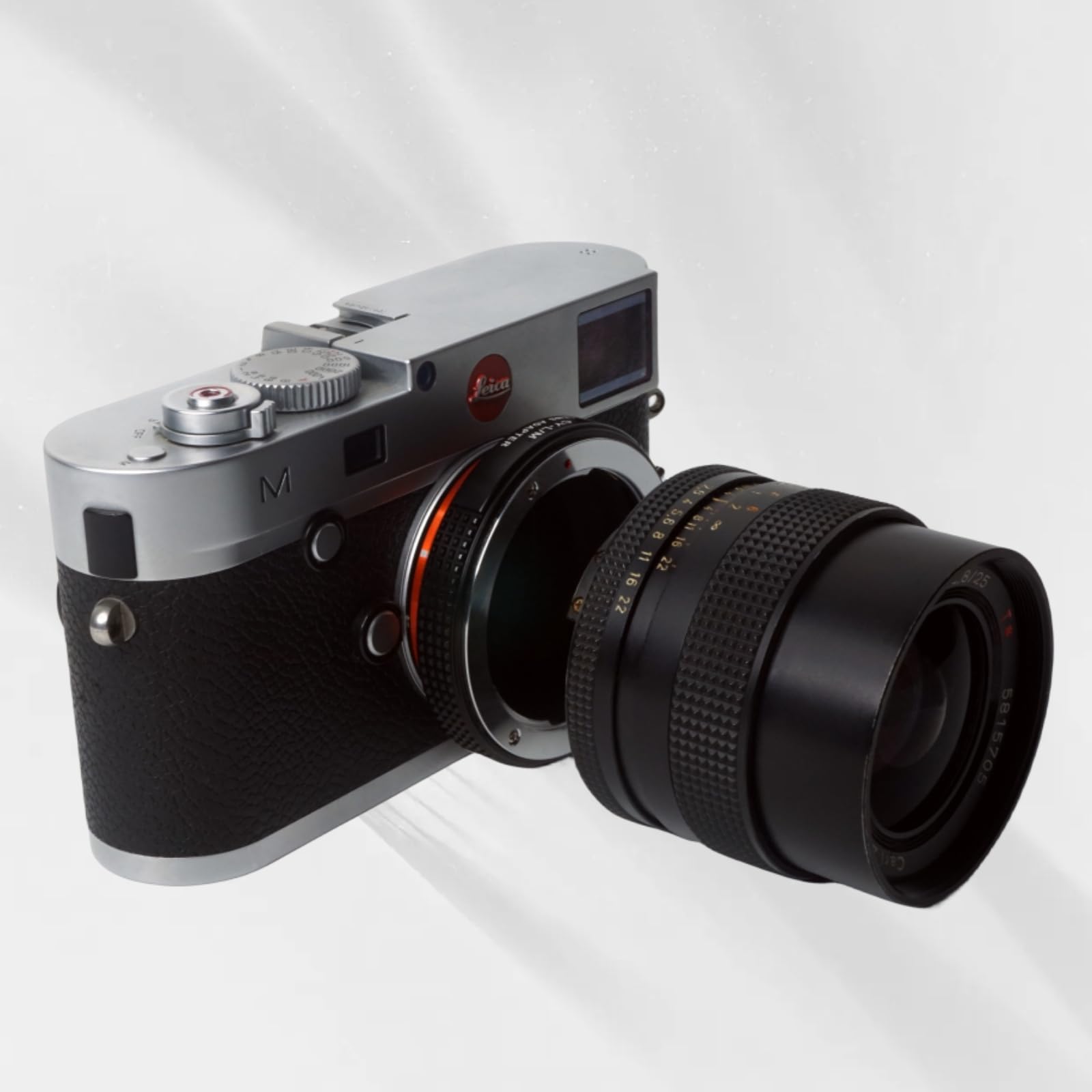 Pholsy Lens Mount Adapter With 6 Bit Coding Compatible With Contax/Yashica Cy Lens To Leica M Mount Camera Body Cy To Leica M