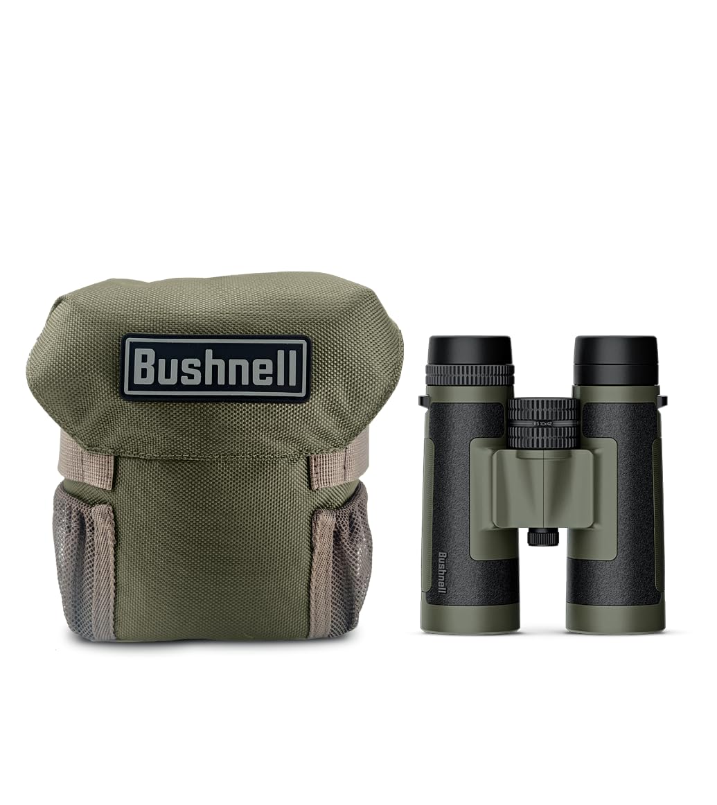 Bushnell R5 10X42 Binoculars With Vault Lite Bino Chest Harness, Phase 3 Coatings, Dielectric Coatings, Exo Barrier, Ipx7 Waterp