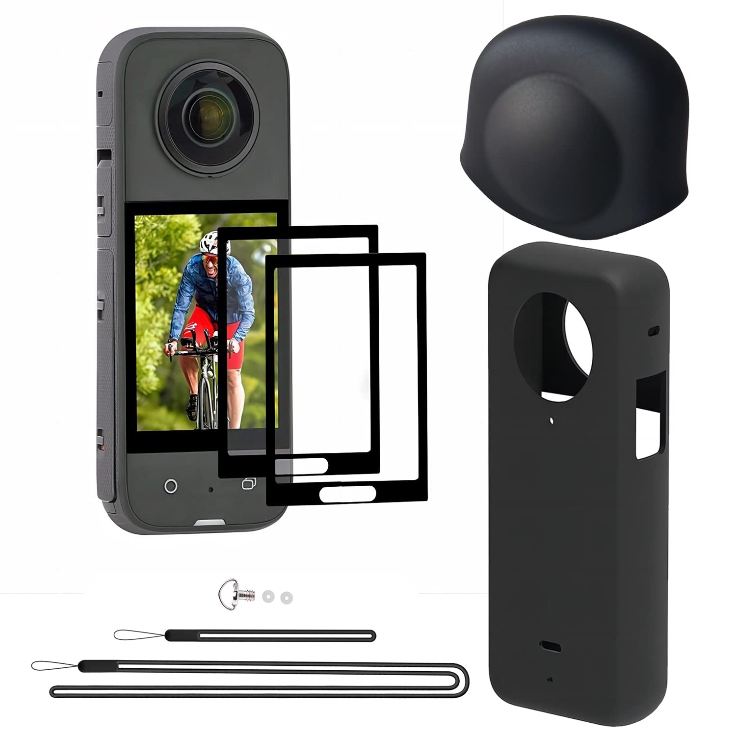 Lens Cap For Insta360 X3 (Black Set)