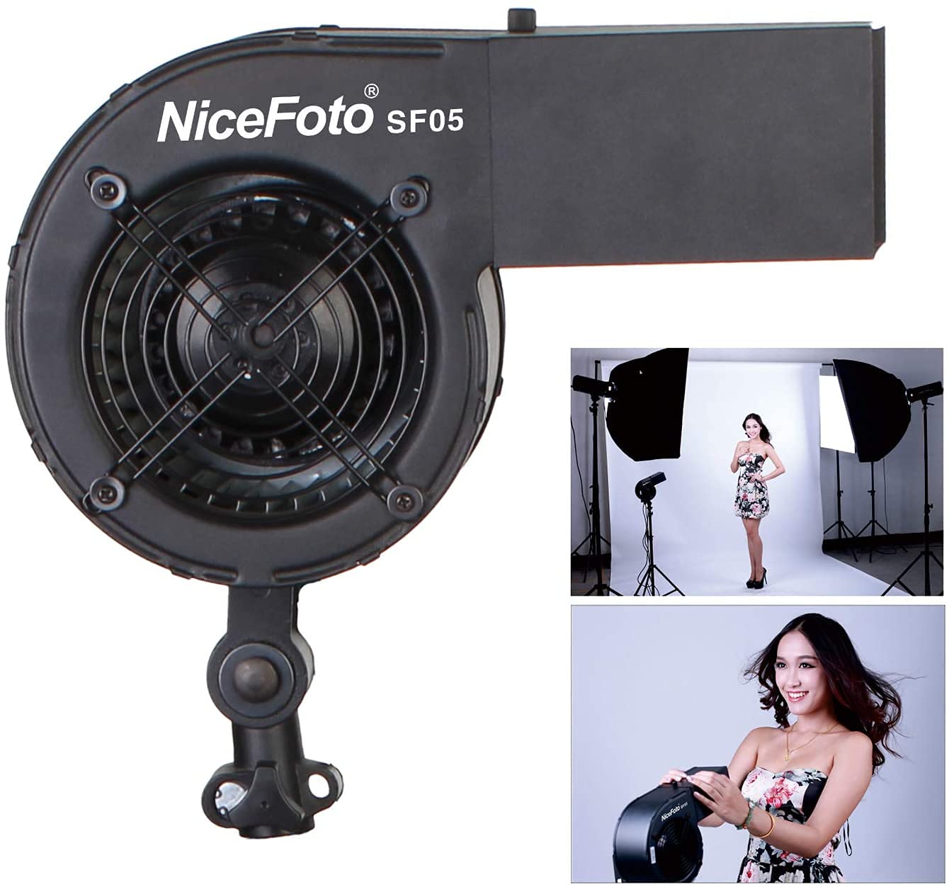 Nicefoto Sf 05 Wind Hair Blower Fan,Adjustable Speed Excellent Performance Remote Operation High Configuration Stage Fan,For Fas