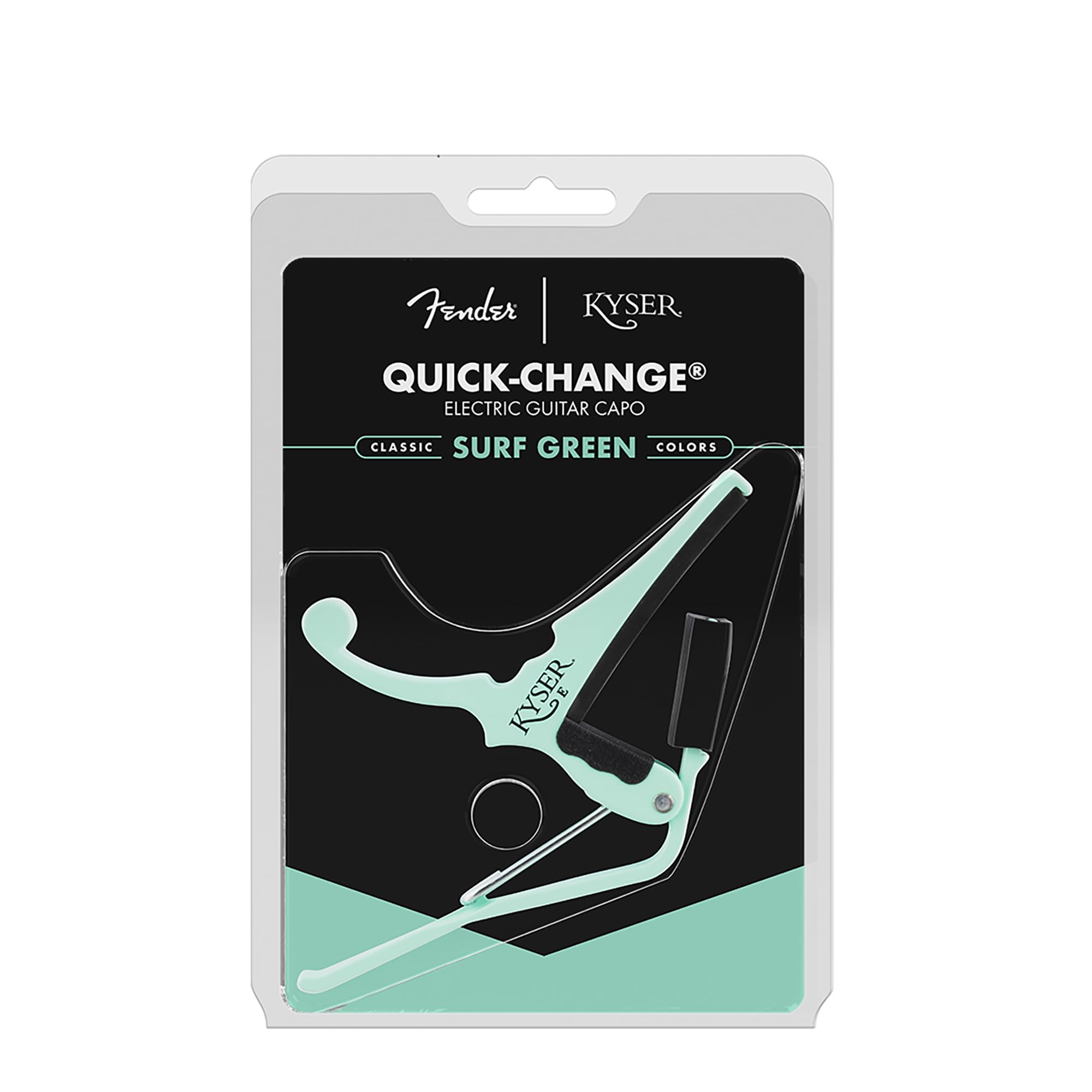 Fender X Kyser Quick Change Electric Guitar Capo (Surf Green)