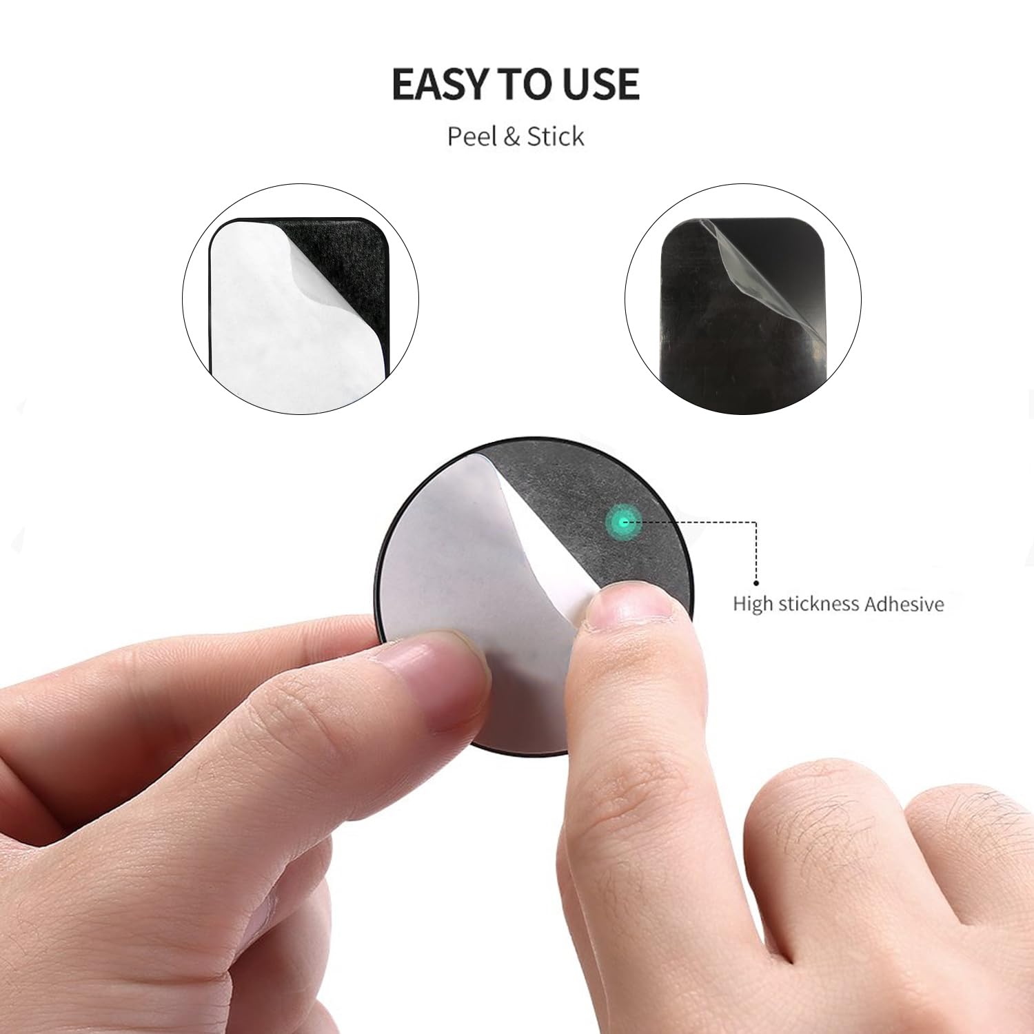 Pau1Hami1Ton Adhesive Thin Metal Plates(Compatible With Magnetic Mounts),20Pcs Metal Plates For Phone Case,Metal Plate For Car,M