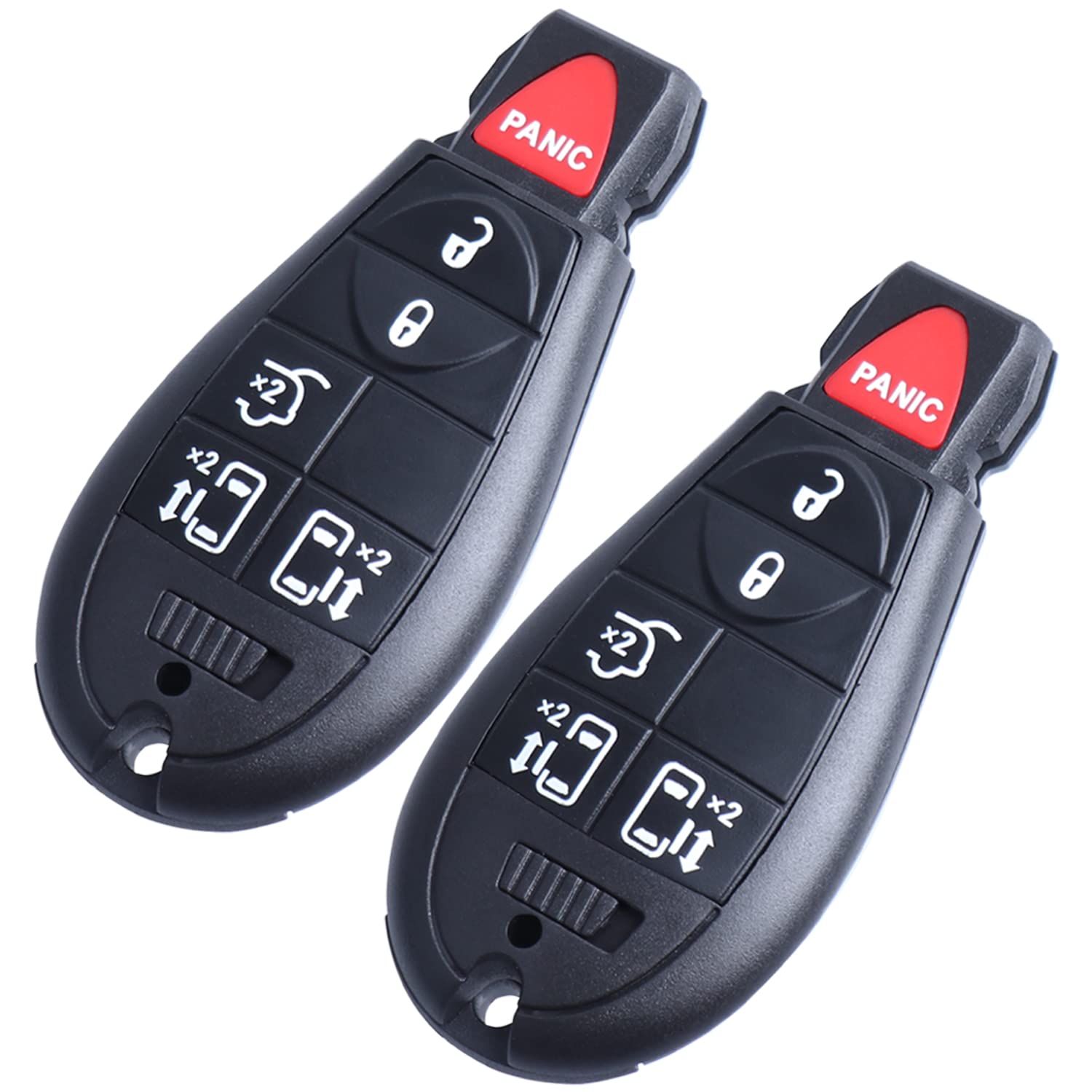 2 X Key Fobs Replacement Keyless Entry Remote Control Fits For Dodge Grand Caravan /Chrysler Town And Country 2008 2018 (M3N5Wy7