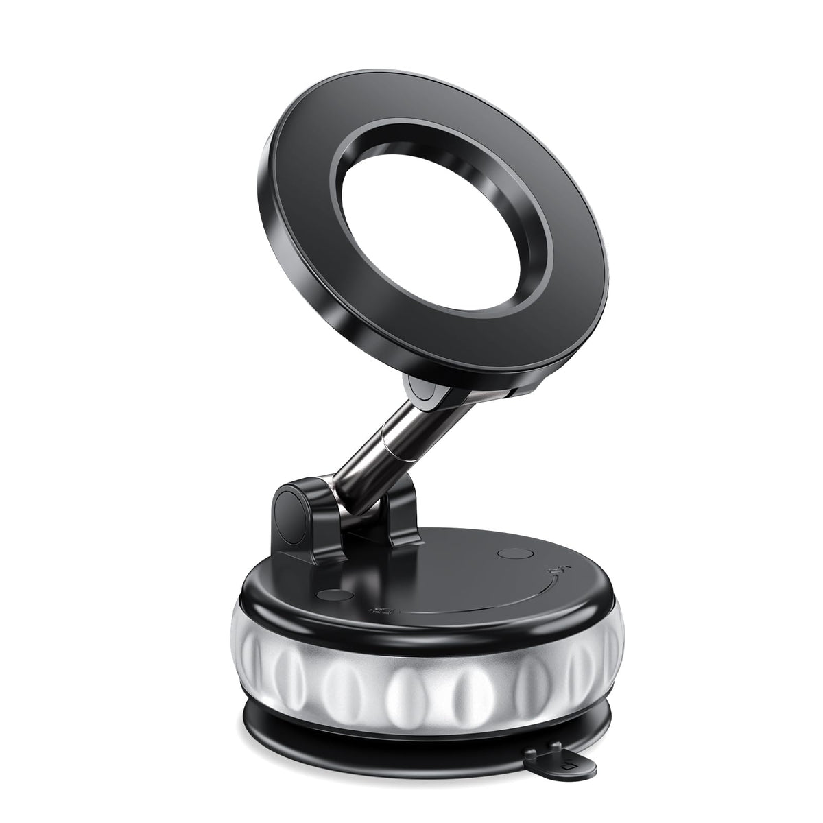 Vacuum Suction Magnetic Phone Holders For Your Car, 360 Adjustable Car Phone Holder, Suction Cup Car Phone Mount (Black)