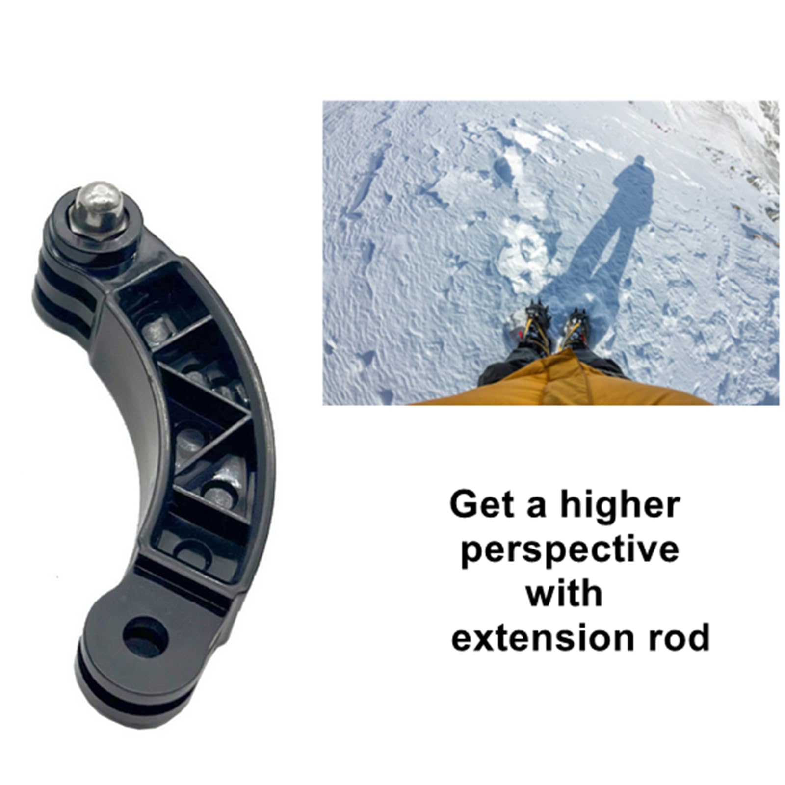 Strap Mount For Gopro For Helmets, Adjustable Mounting Adapter Base With Extesion Rod And Rotating Quick Release Buckle, Suitable For Cycling Bike Vented Helmet, Fit For All Sports Cameras